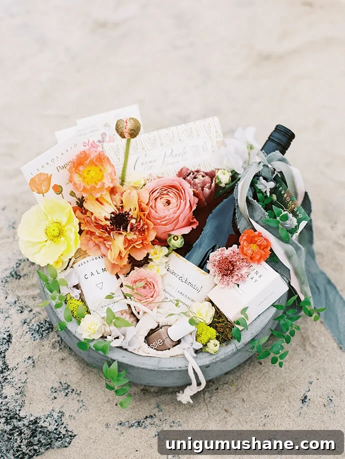 50 Unique Christmas Gift Basket Ideas to Impress 50 flower themed gift basket