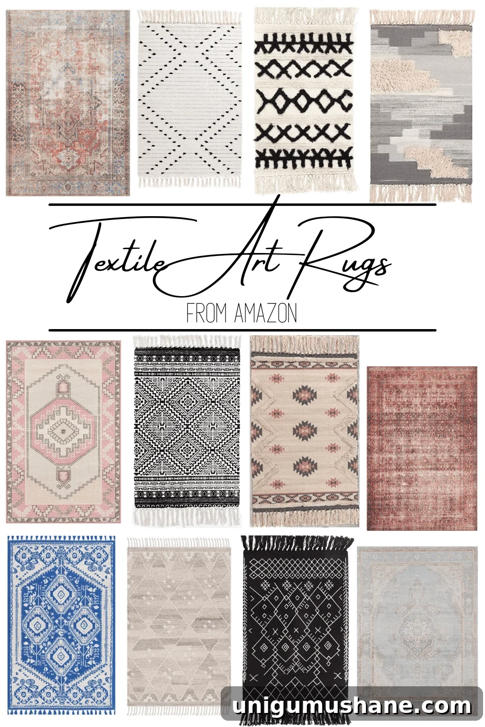 Accent rug ideas for making budget-friendly DIY framed textile art
