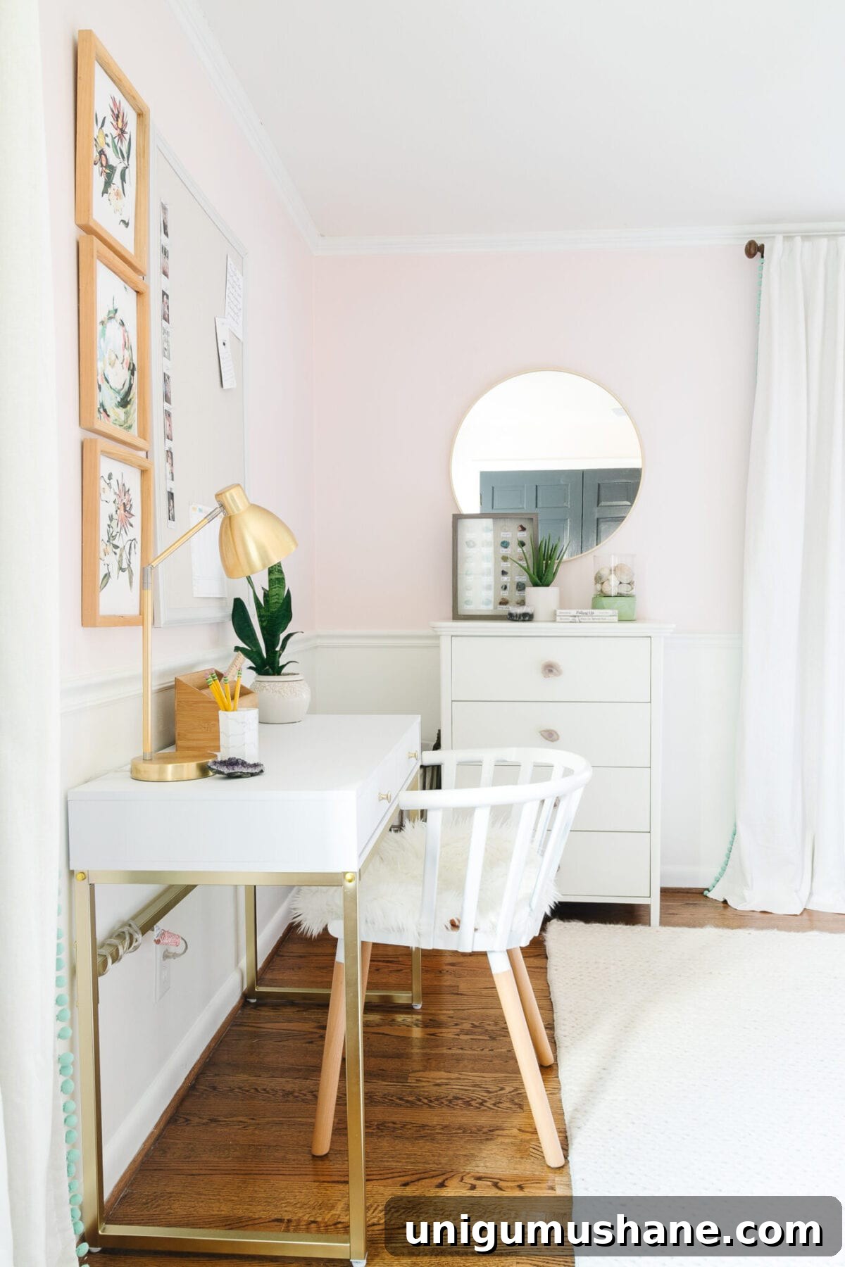 Boho Bedroom Decor Ideas for Girls 11 A little girl bedroom gets a big girl update using a few boho furniture swaps, DIY geology art, and glam accents.