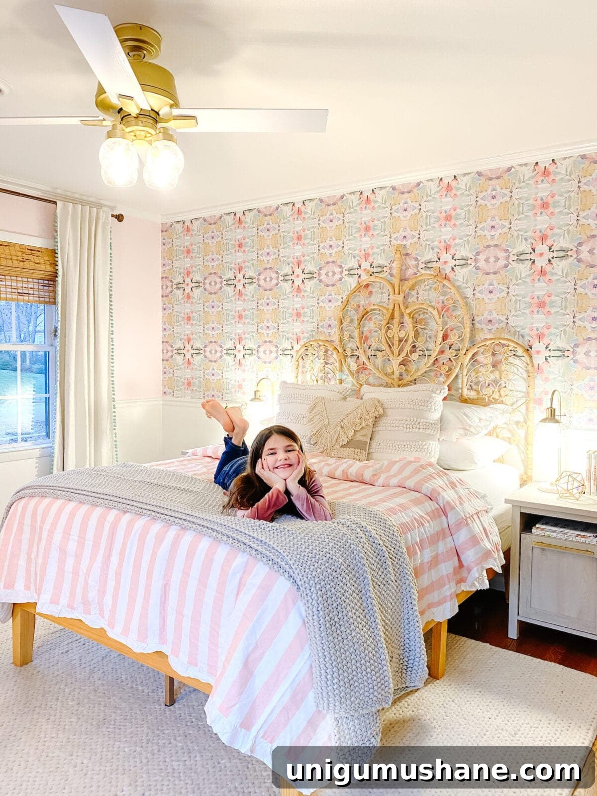 Boho Bedroom Decor Ideas for Girls 5 A little girl bedroom gets a big girl update using a few boho furniture swaps, DIY geology art, and glam accents.