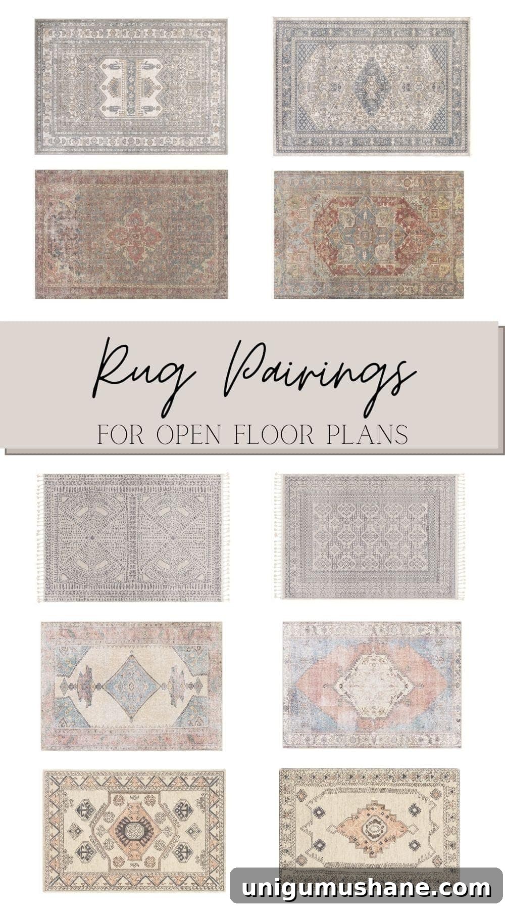 How to Choose the Perfect Rug: Size, Material and Style Tips 23 rug pairings for open floor plans