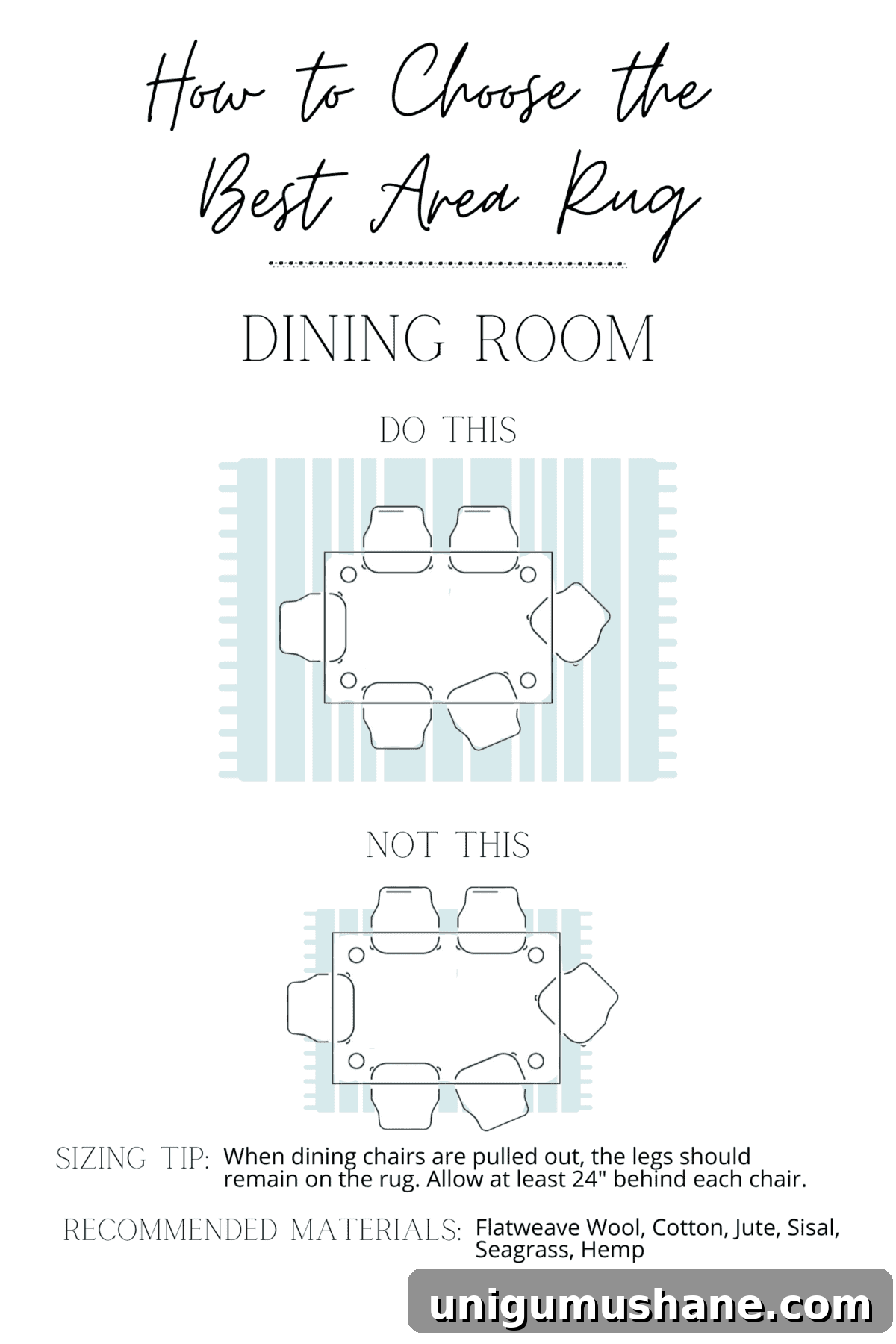 How to Choose the Perfect Rug: Size, Material and Style Tips 6 how to choose a rug for a dining room