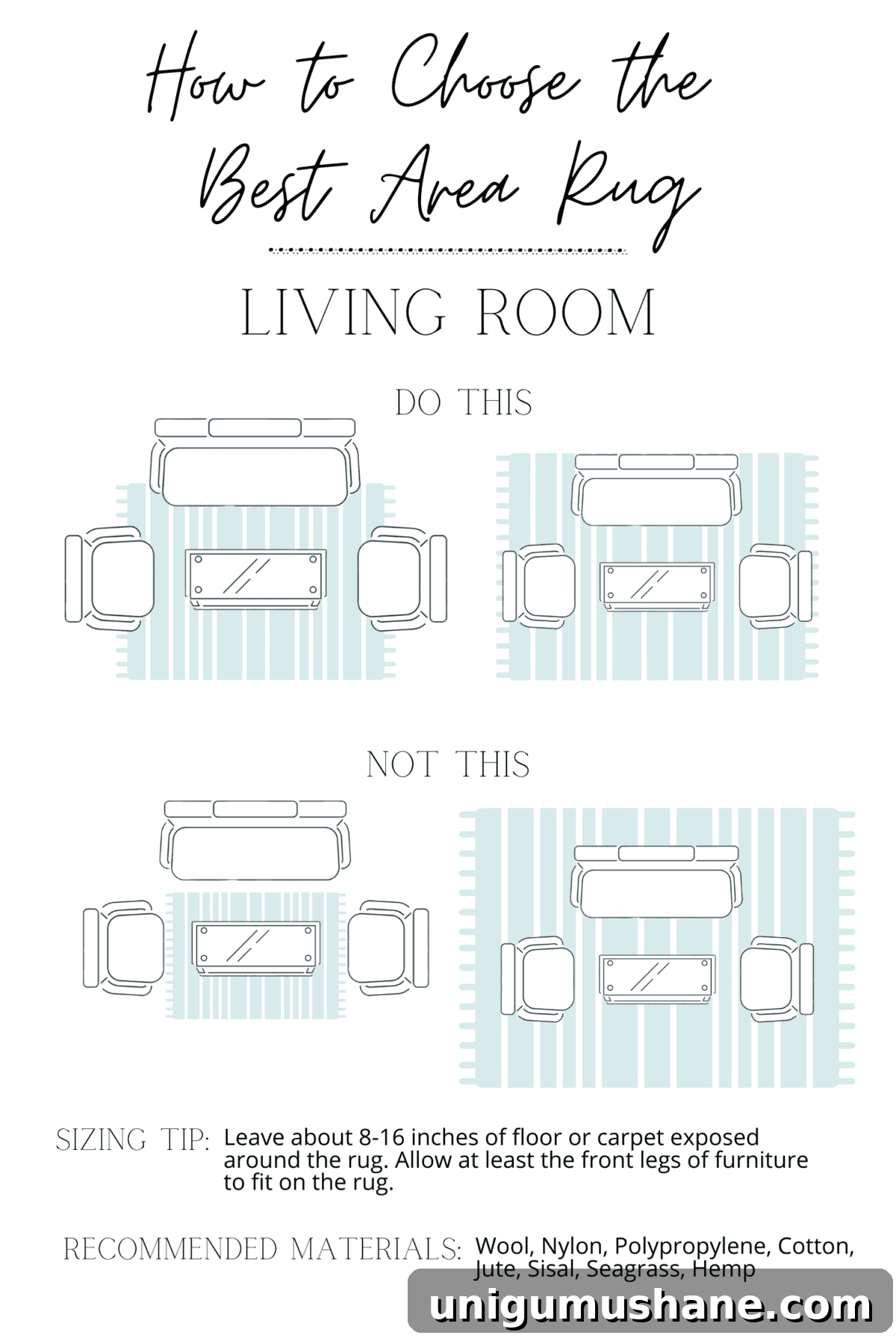 How to Choose the Perfect Rug: Size, Material and Style Tips 9 how to choose an area rug in a living room