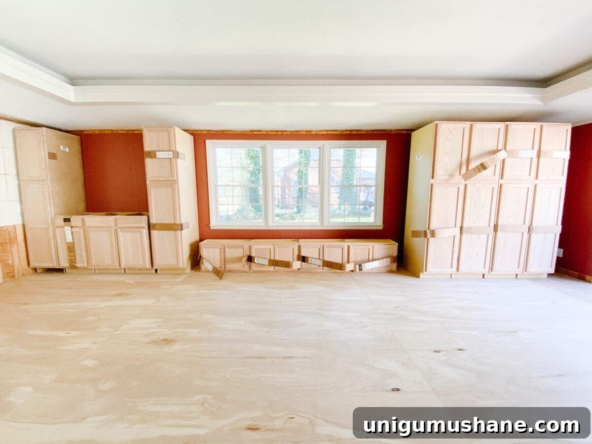 DIY Built-In Cabinets and Window Seat Plans 3 A step-by-step tutorial to build DIY built-in cabinets and a window seat using inexpensive stock kitchen cabinets.