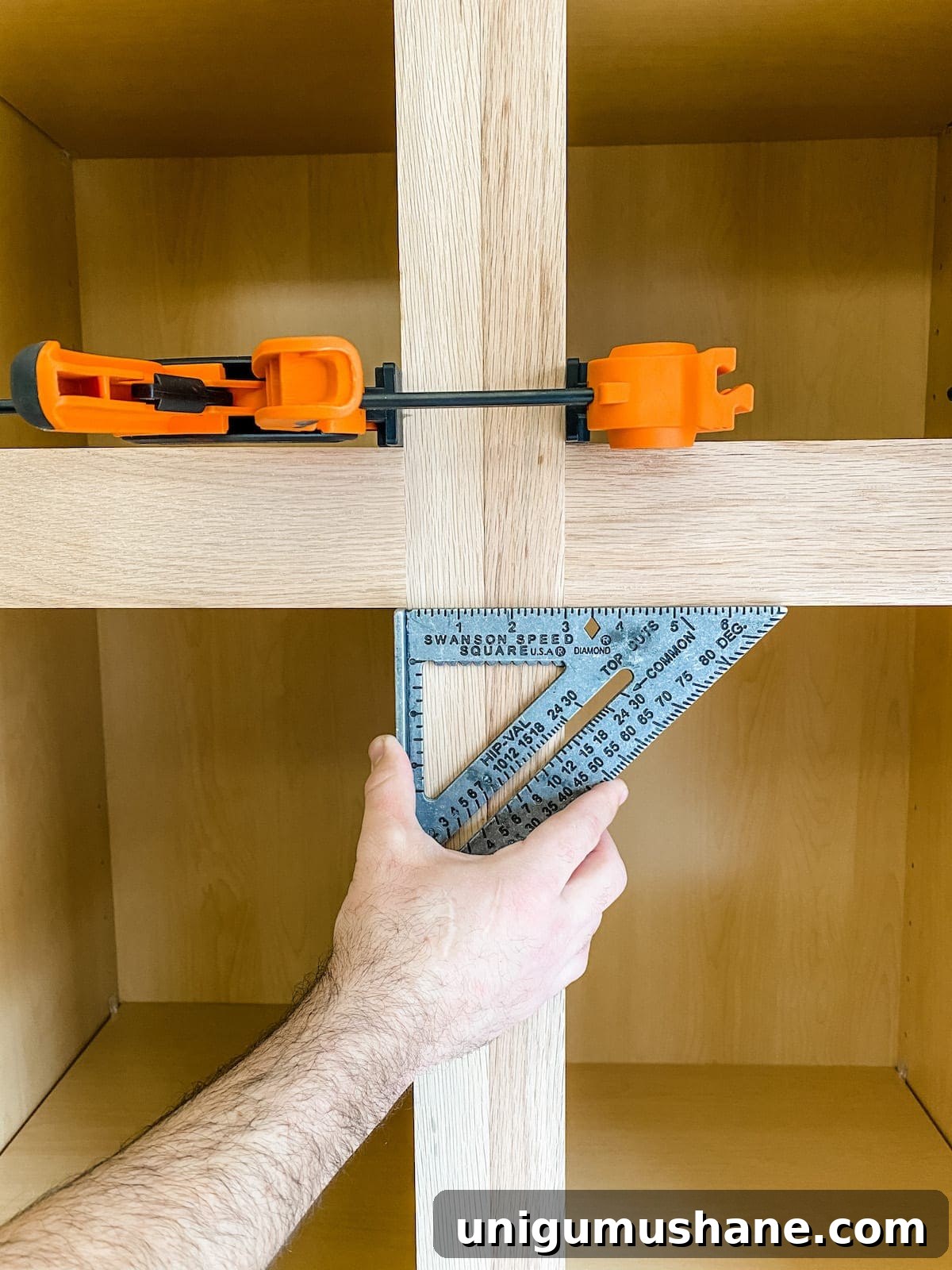 DIY Built-In Cabinets and Window Seat Plans 16 A step-by-step tutorial to build DIY built in cabinets and a window seat using inexpensive stock kitchen cabinets.