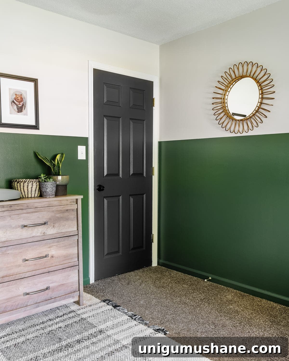 18 Interior Paint Ideas to Transform Every Room in Your Home 10 color blocked wall in boy nursery