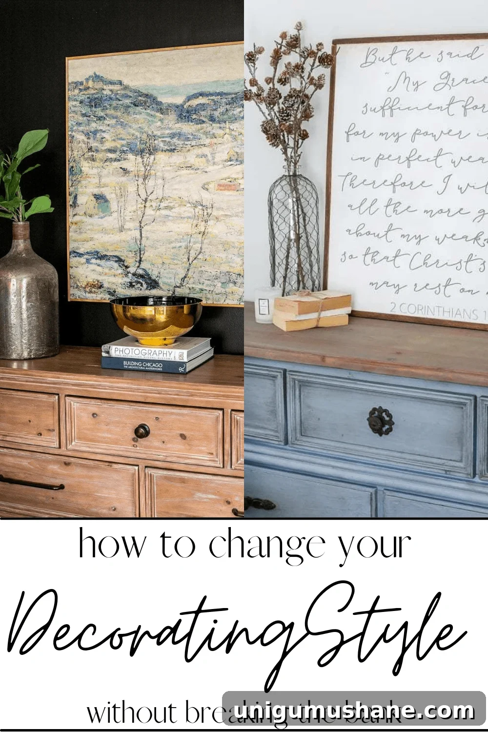 Move Beyond Farmhouse Style: Modern Home Makeover Tips 2 8 steps to transition your decorating style from farmhouse (or any other trend) to a new decorating style without breaking the budget.