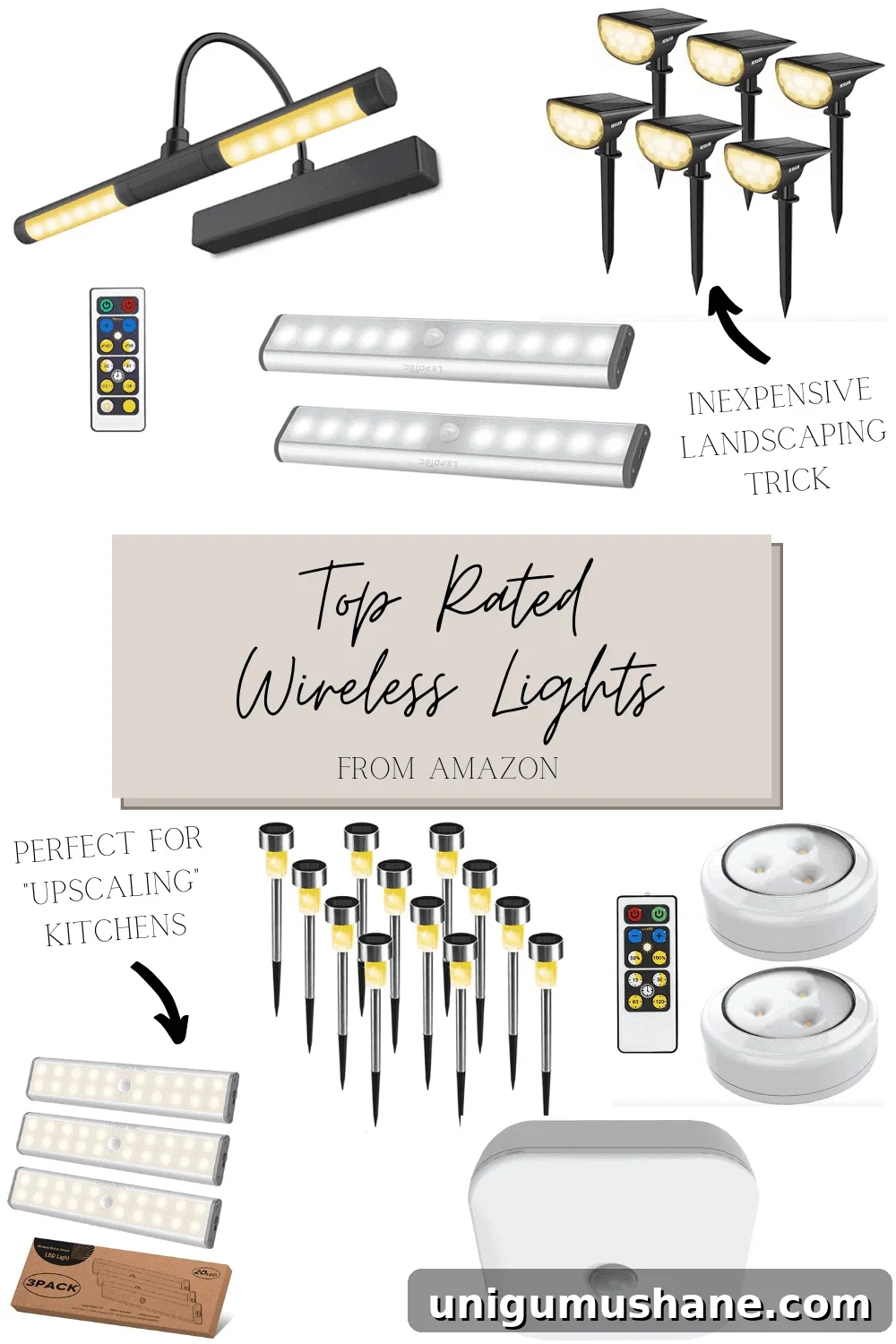 Top Wireless LED Lights on Amazon 8 wireless lights - the top rated battery operated lights and solar lights