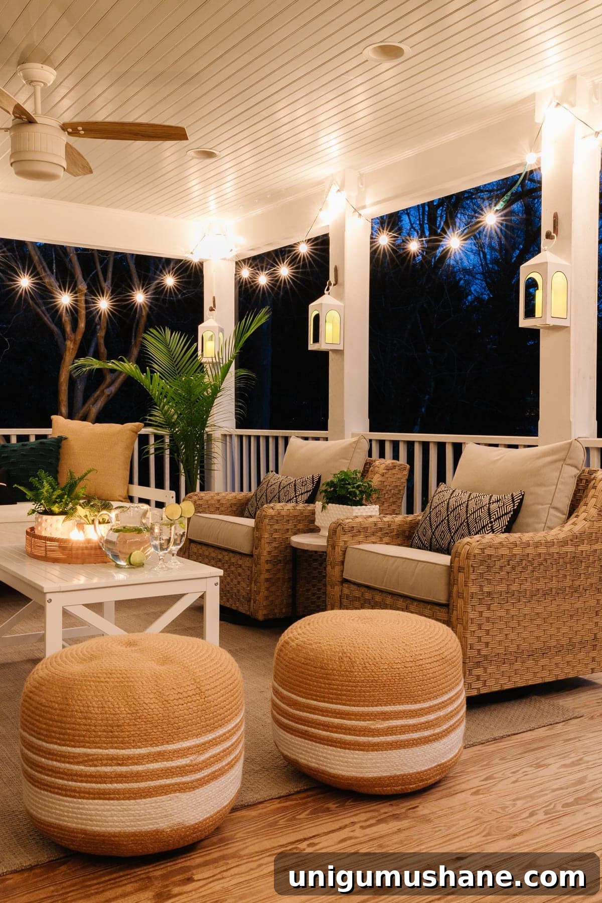 Back Porch Makeover Ideas for Cozy Outdoor Living 15 Back porch seating and decor
