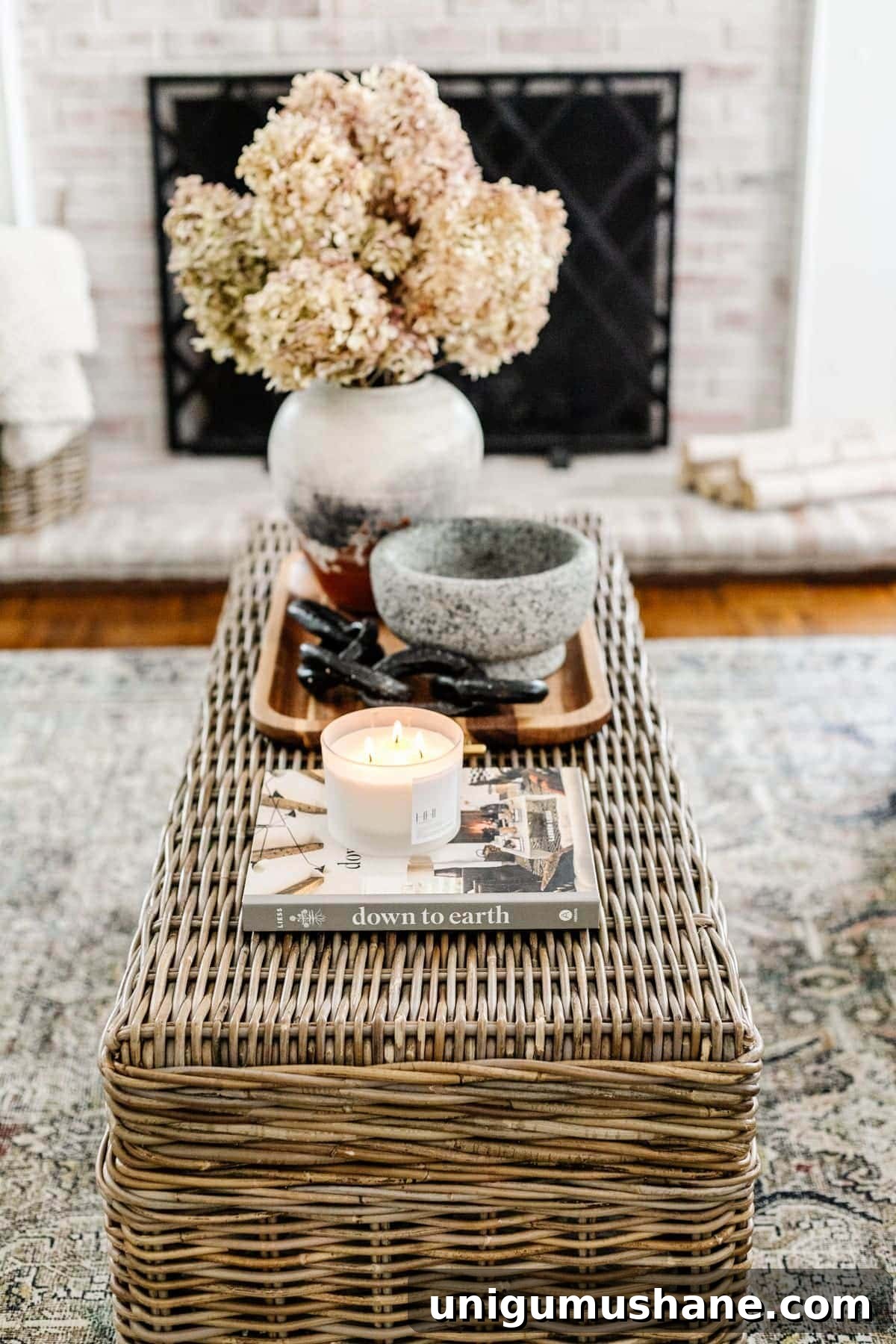 coffee table book styled on coffee table