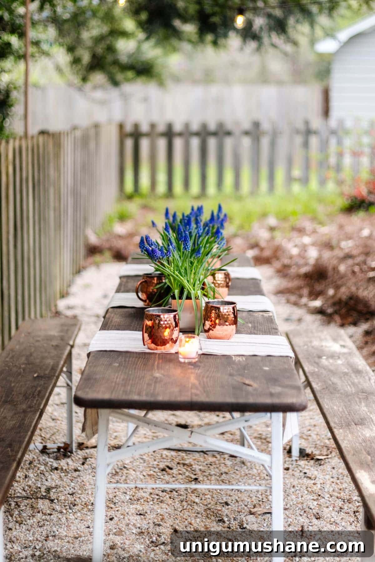 DIY Beer Garden: Transform Your Neglected Backyard 6 summer table decor on a beer garden table for a backyard cookout