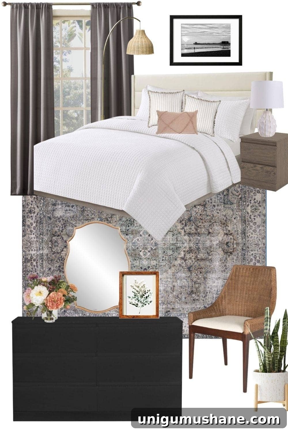 Mood Board Monday: 4 Stylish Bedroom Designs Under $2,000 5 modern traditional bedroom ideas
