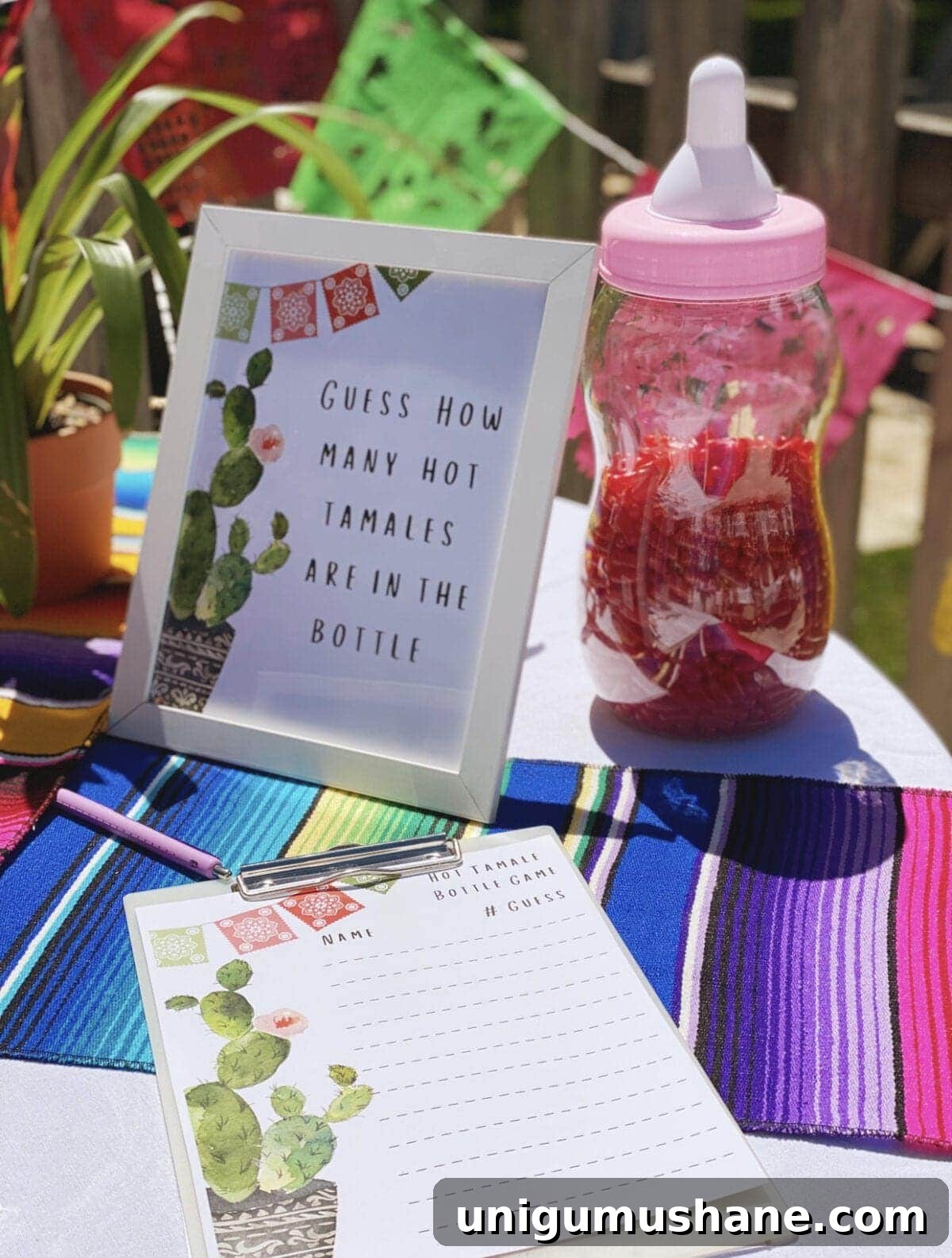 How to Plan a Fiesta Baby Shower: Themes, Decor and Menu Ideas 10 Guess How Many Hot Tamales in the Baby Bottle Shower Game