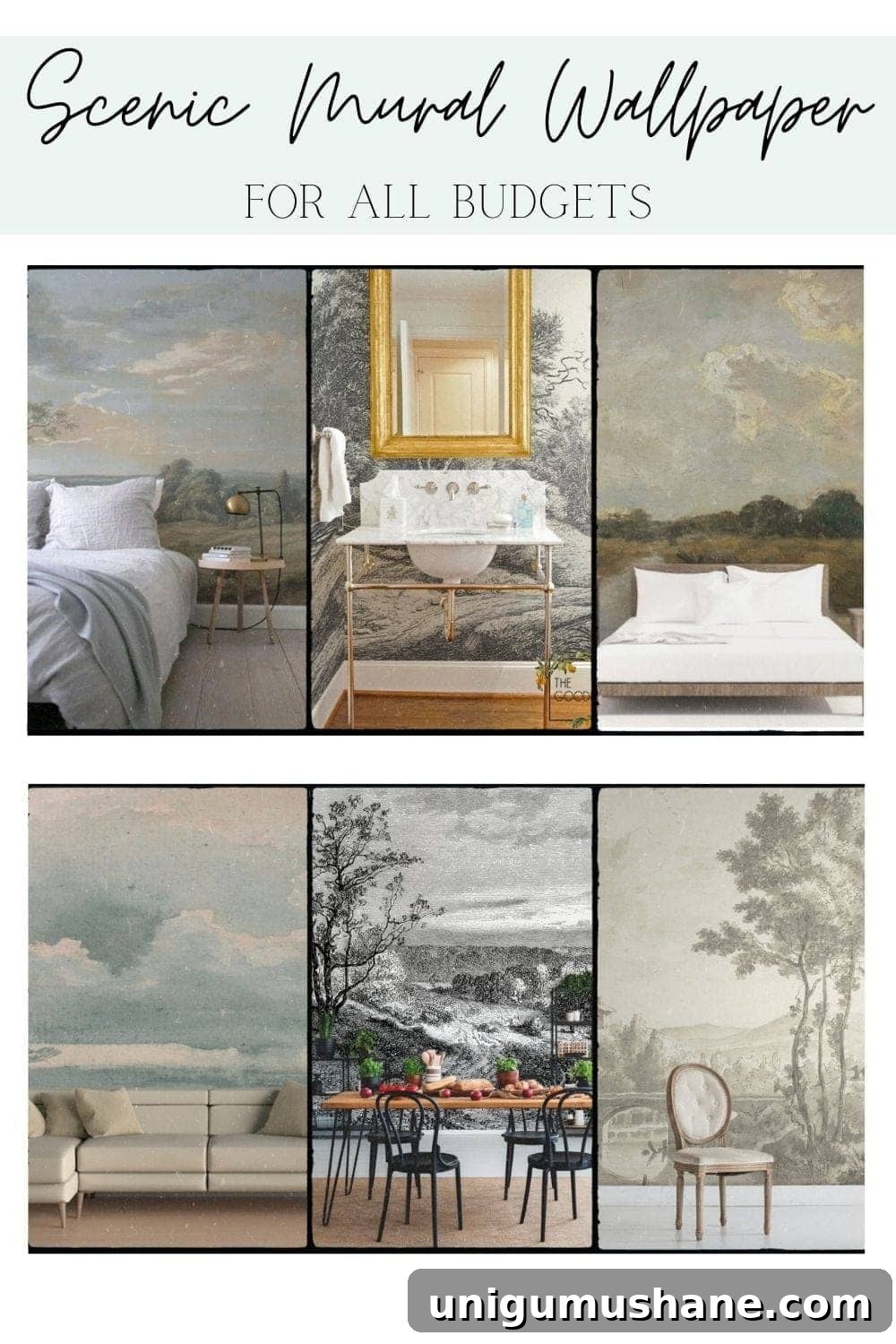 Scenic Wall Murals for Classic Home Decor 5 peel and stick scenic mural wallpaper