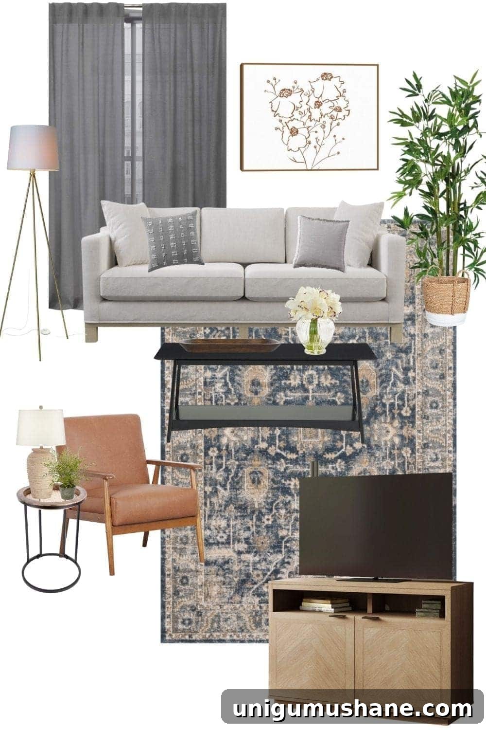 3 Budget Living Room Designs Under $2,000 2 modern classic living room
