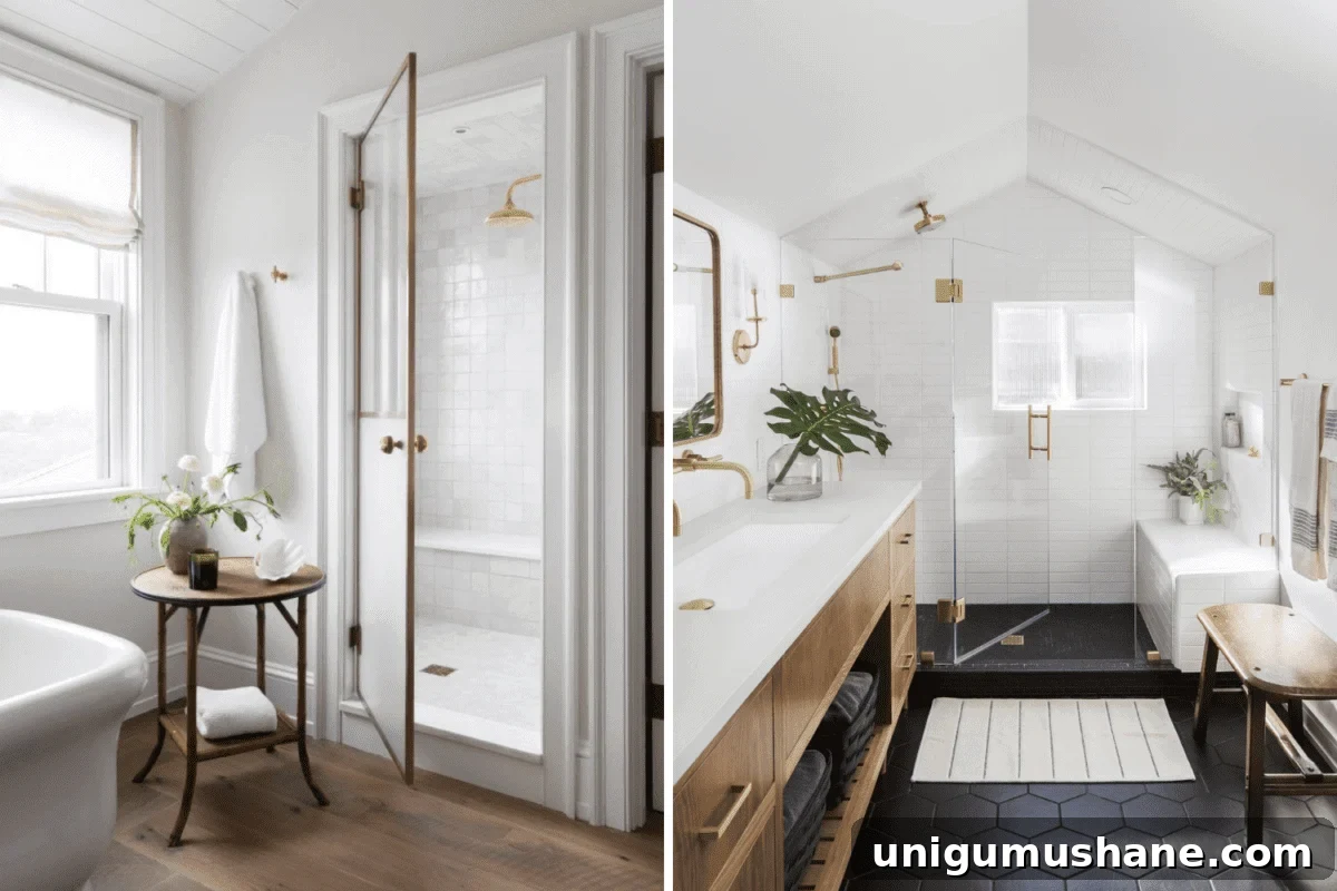 Most Popular Bathroom Designs: 10,000 Followers' Picks 5 enclosed shower room vs glass shower in a bathroom