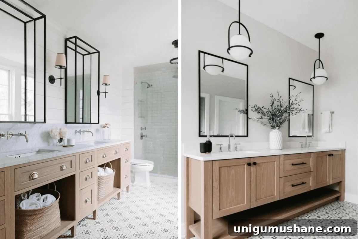 Most Popular Bathroom Designs: 10,000 Followers' Picks 10 sconce lights vs pendant lights in a bathroom