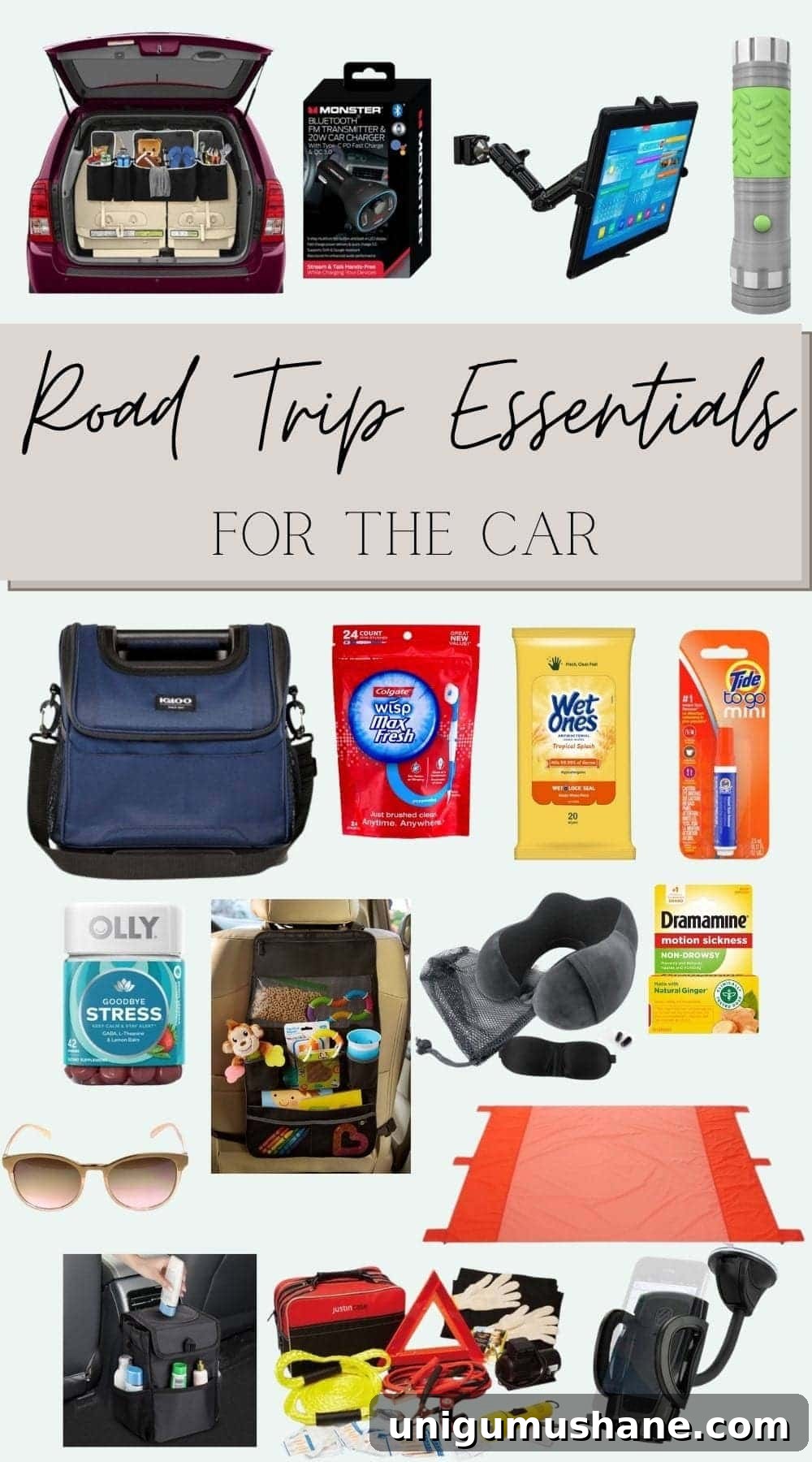Printable Road Trip Checklist with Packing Essentials 4 Road trip essentials for the car