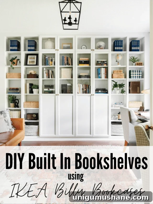Transform Your Home with DIY Wall Molding Ideas 17 built-in bookshelves idea