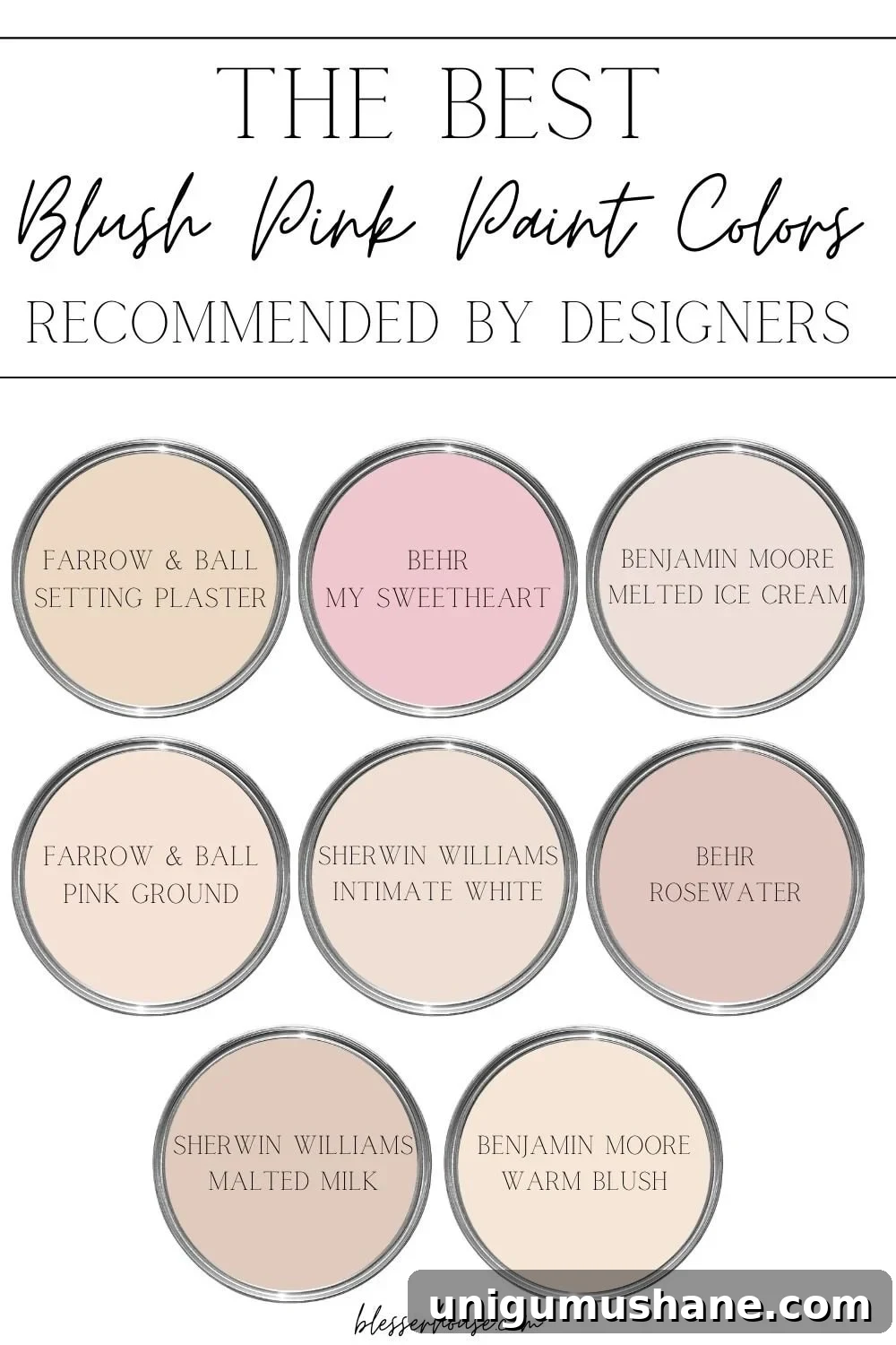 Blush Pink Paint Colors for Interiors: Recommended Shades 3 blush paint colors