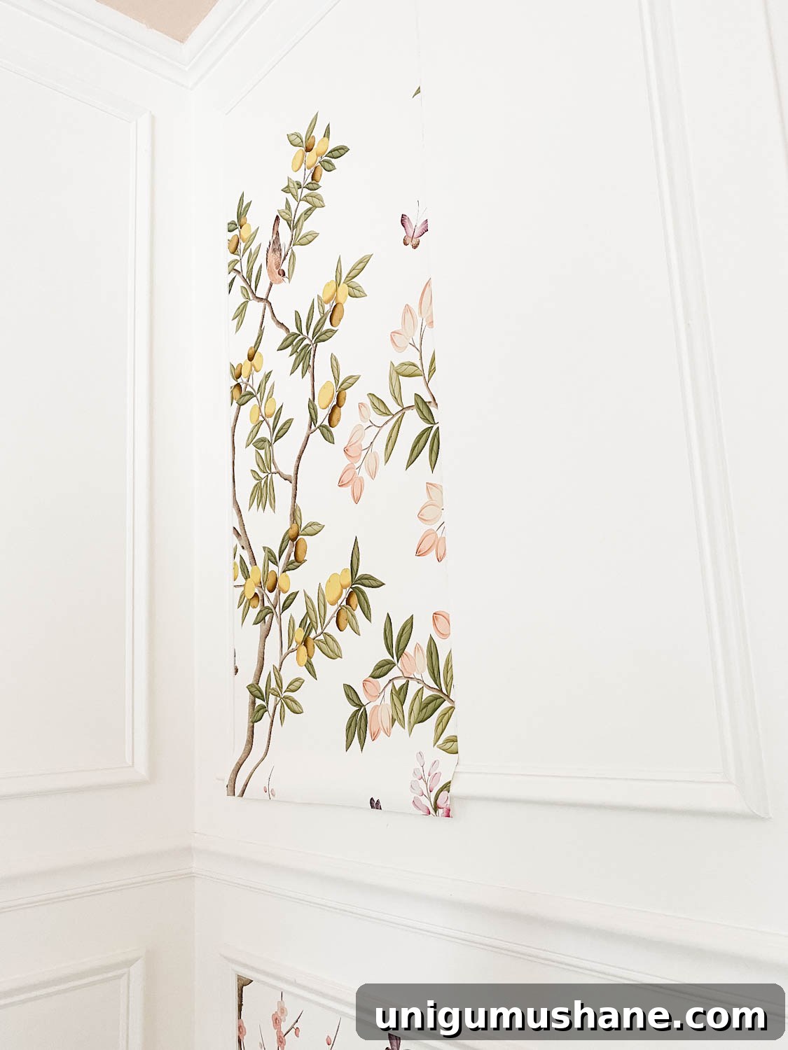 How to Install Wallpaper Inside Picture Frame Molding 12 trimming excess wallpaper around picture frame molding