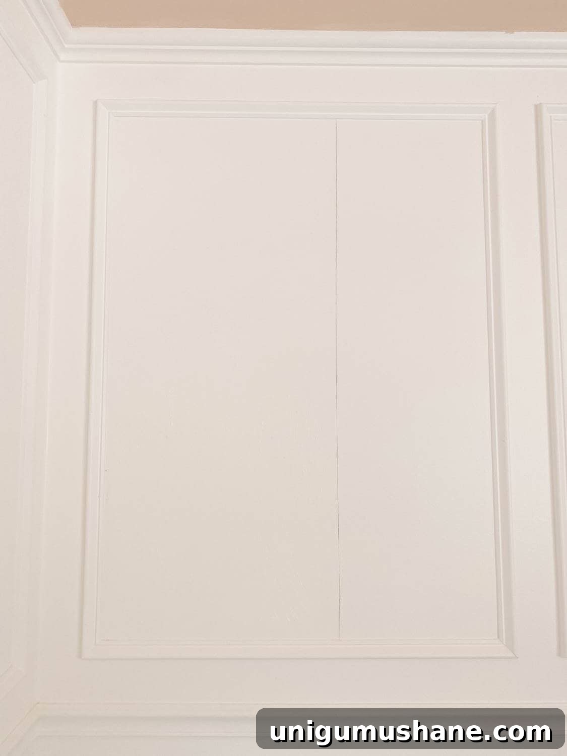 How to Install Wallpaper Inside Picture Frame Molding 6 setting a plumb line for hanging wallpaper