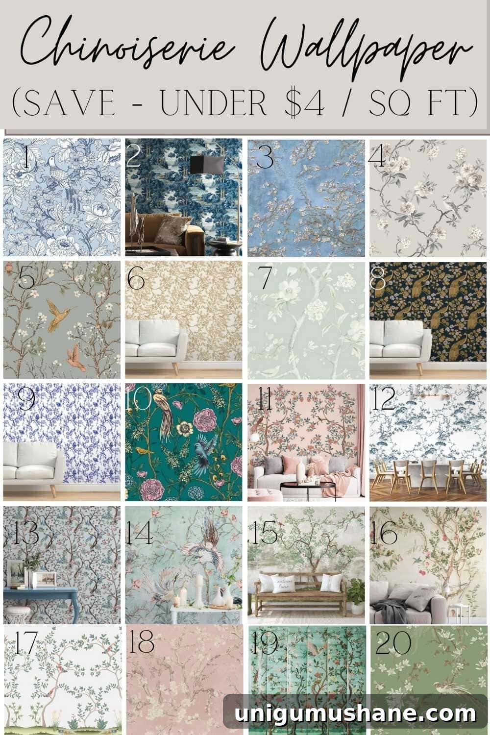 Chinoiserie Wallpaper: Splurge or Save for Every Budget 5 Affordable Chinoiserie Wallpaper