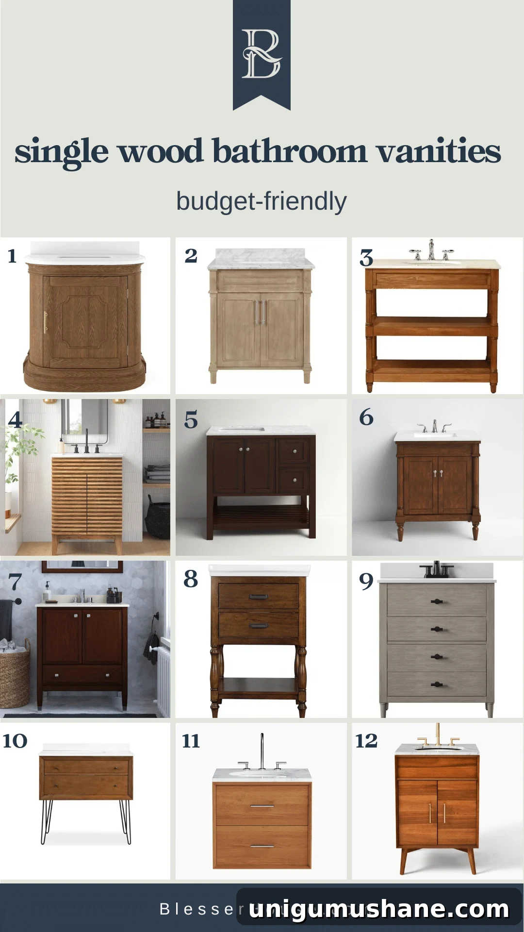 Wood Bathroom Vanities: Styles and Prices for Any Budget 6 single wood bathroom vanities under $1000