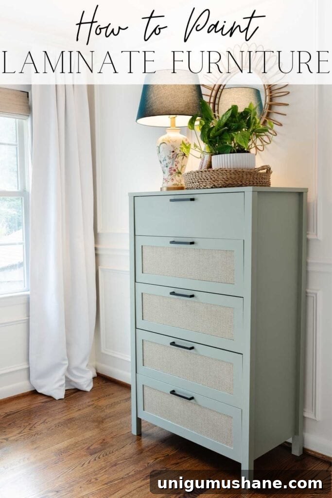 Painting Laminate Furniture: Regan's Room Makeover 14 How to Paint Laminate Furniture | A simple step-by-step tutorial for how to paint laminate furniture and the best inexpensive kids' room decor.
