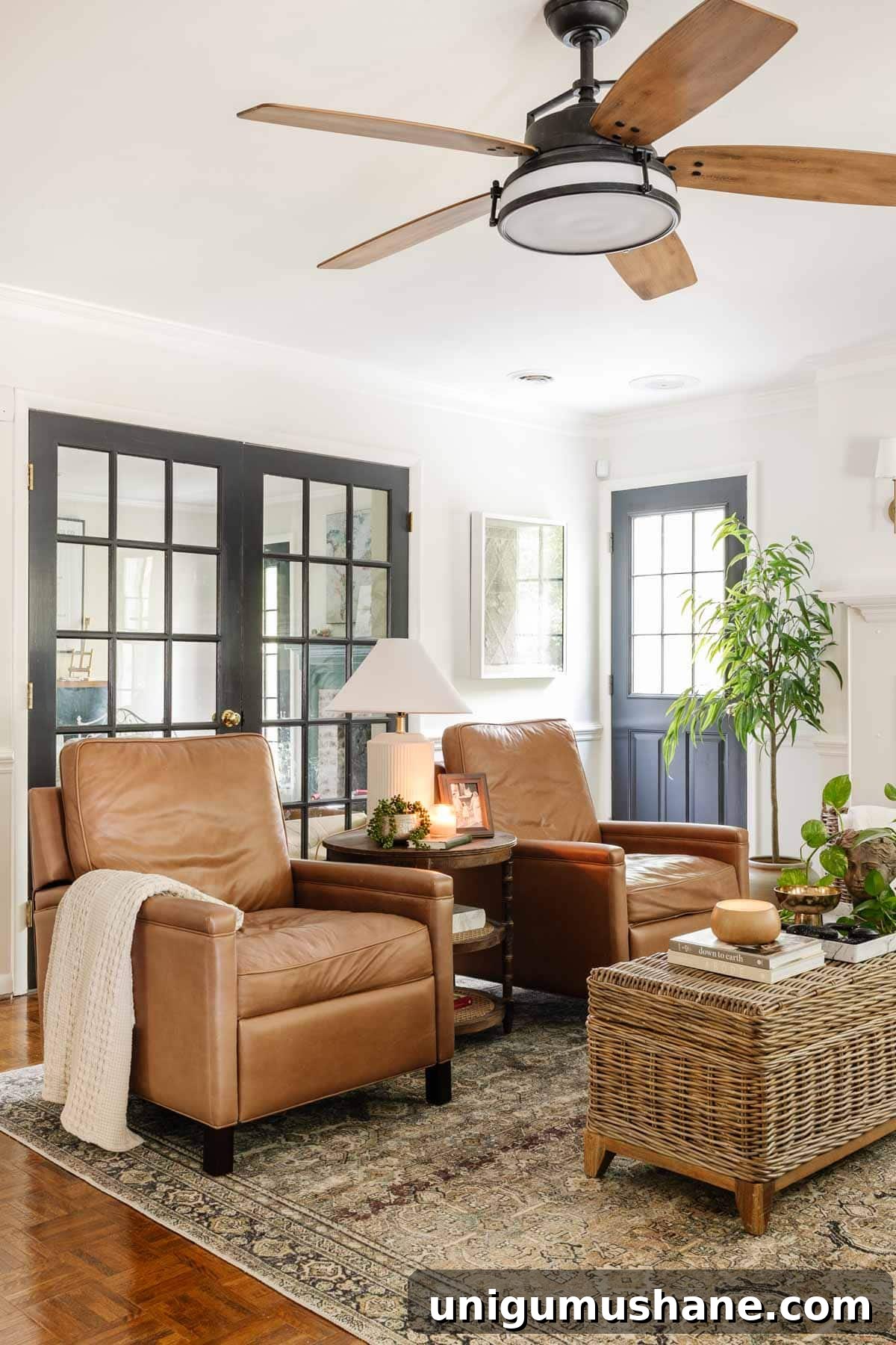 modern high leg leather pottery barn recliners in living room