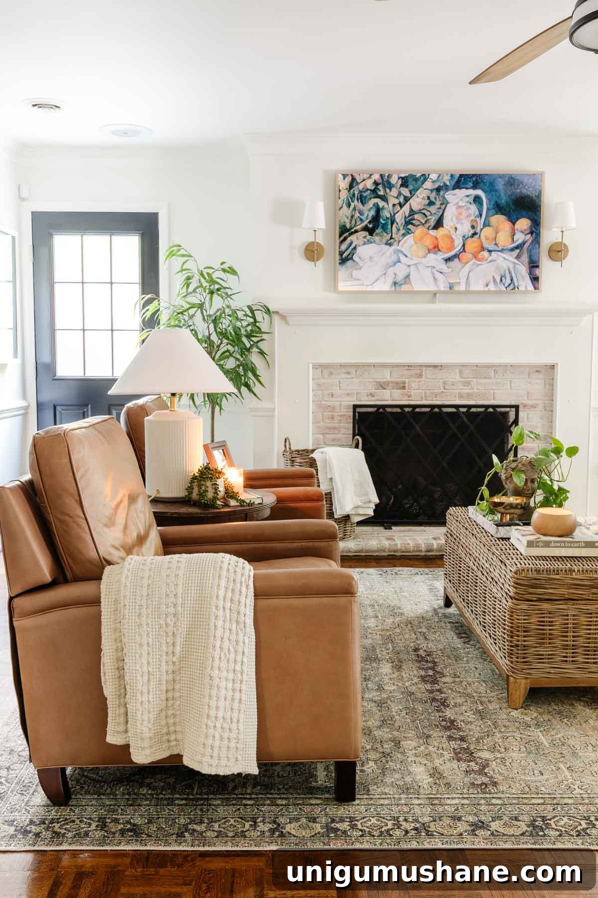 modern leather recliners in living room