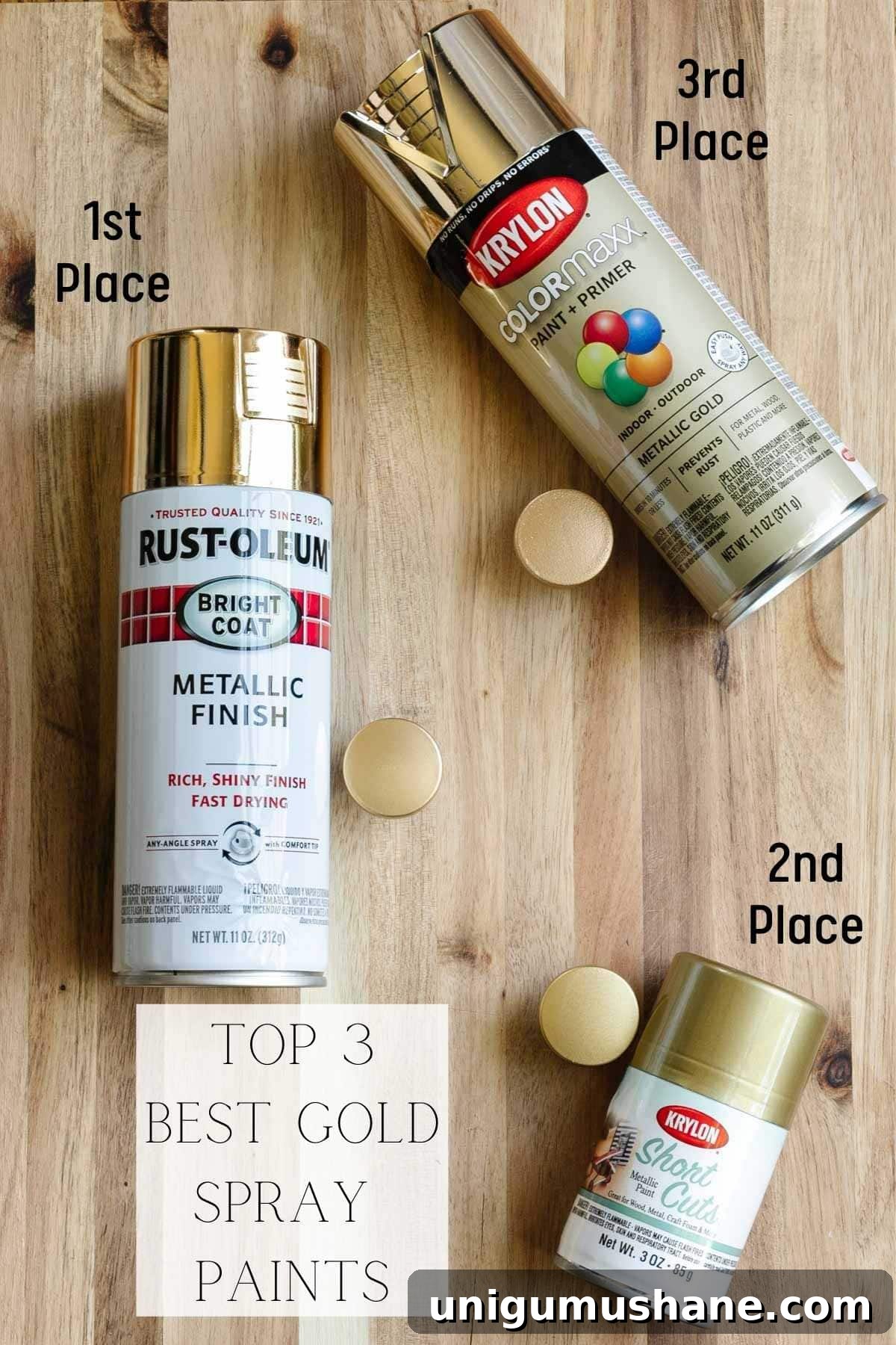 Gold Spray Paints Ranked: Top Picks for Metallic Finish 3 top 3 best gold spray paints