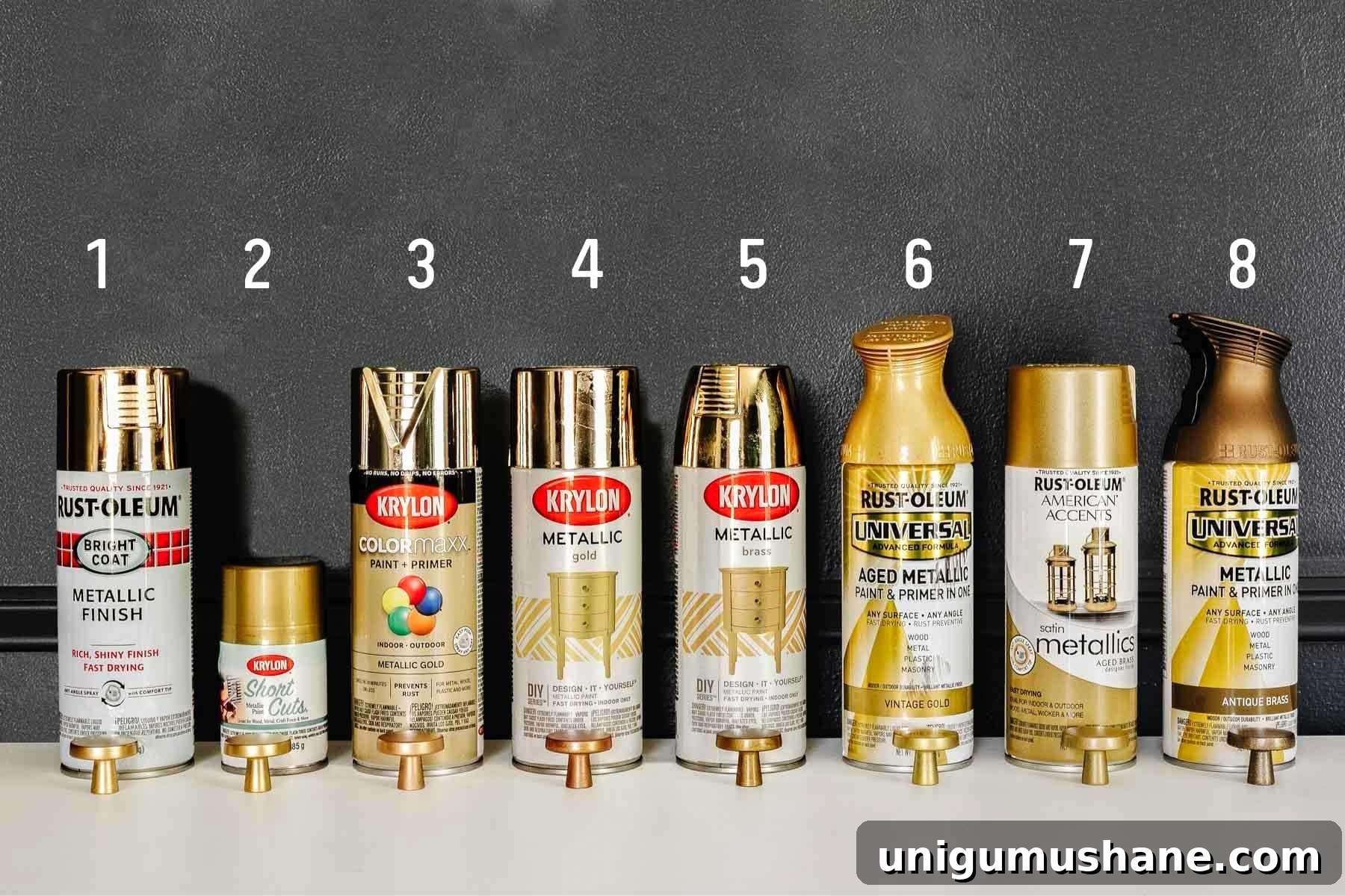 Gold Spray Paints Ranked: Top Picks for Metallic Finish 6 best gold spray paints ranked
