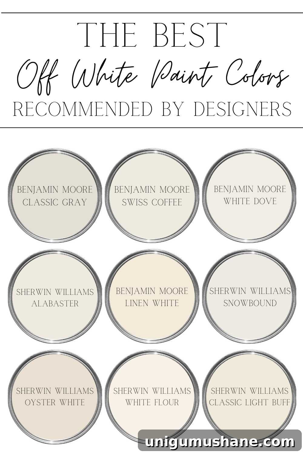Designer-Approved Off-White Paint Colors to Try 2 the best off white color paint recommended by designers