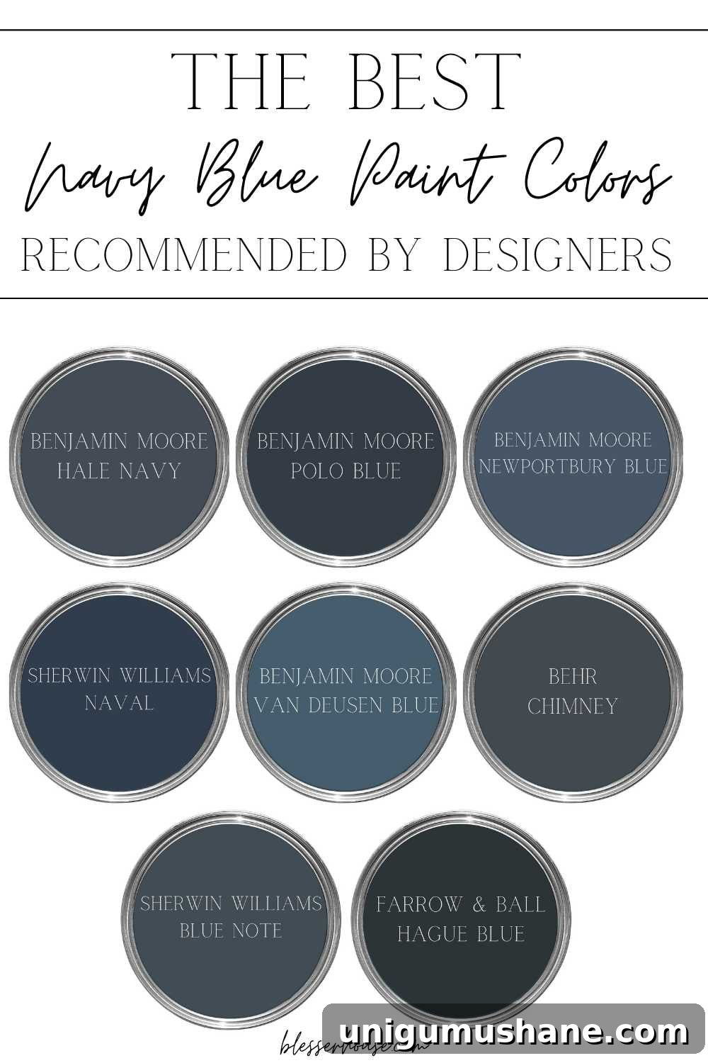 Designer-Approved Off-White Paint Colors to Try 15 best dark blue paint colors