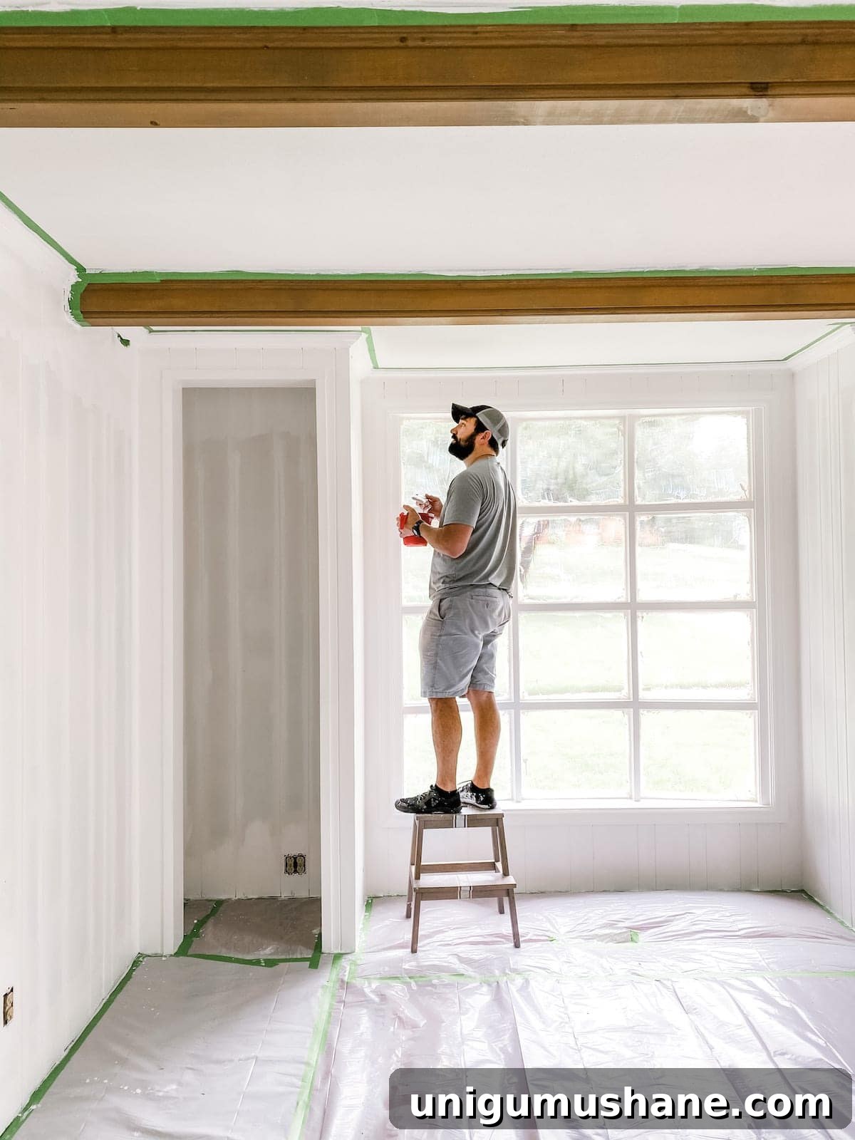 Designer-Approved Off-White Paint Colors to Try 3 wood paneling painted off white paint color