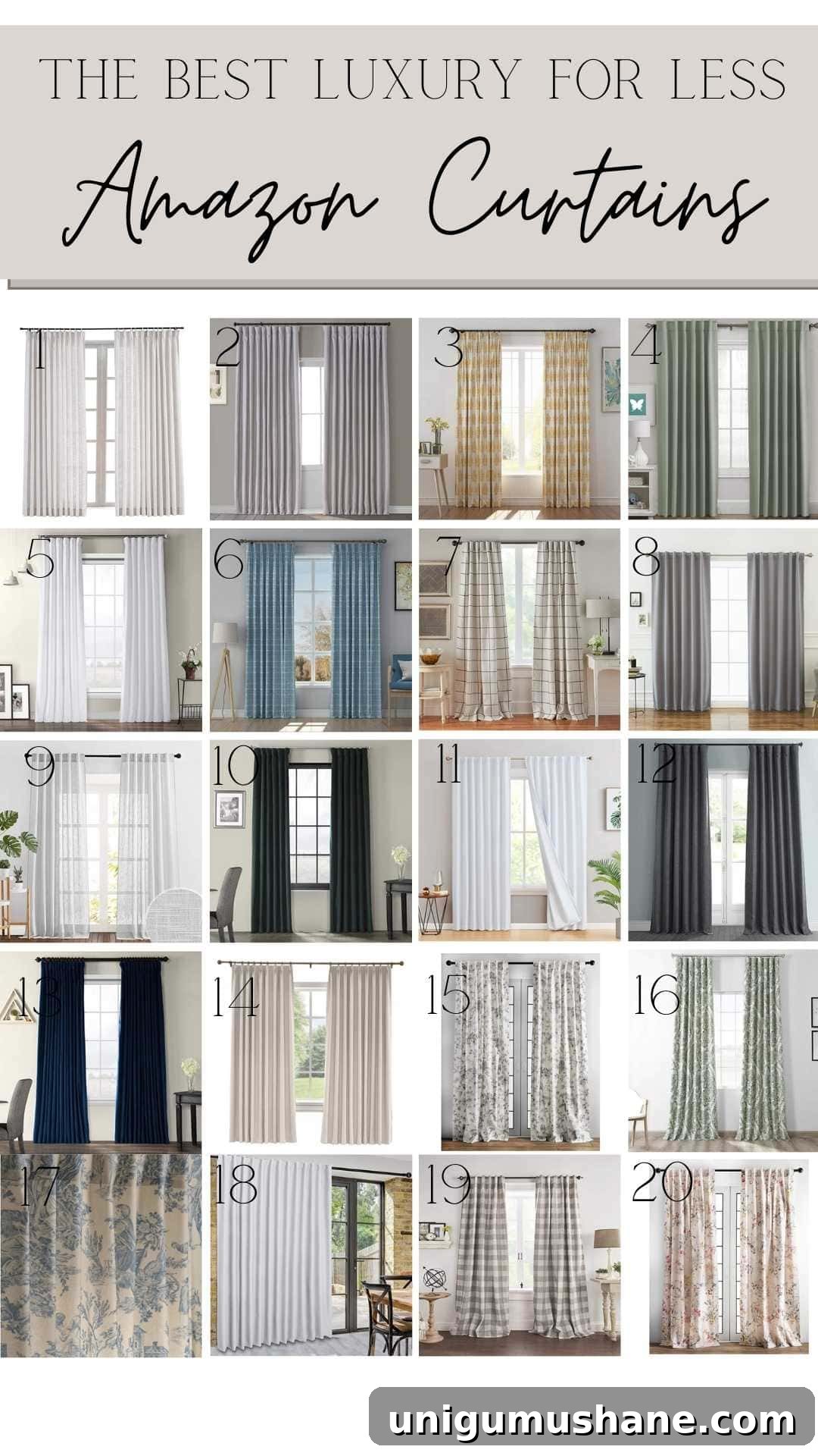 Amazon Curtains and Window Shades 2025: Luxury for Less 8 Amazon curtains and drapes
