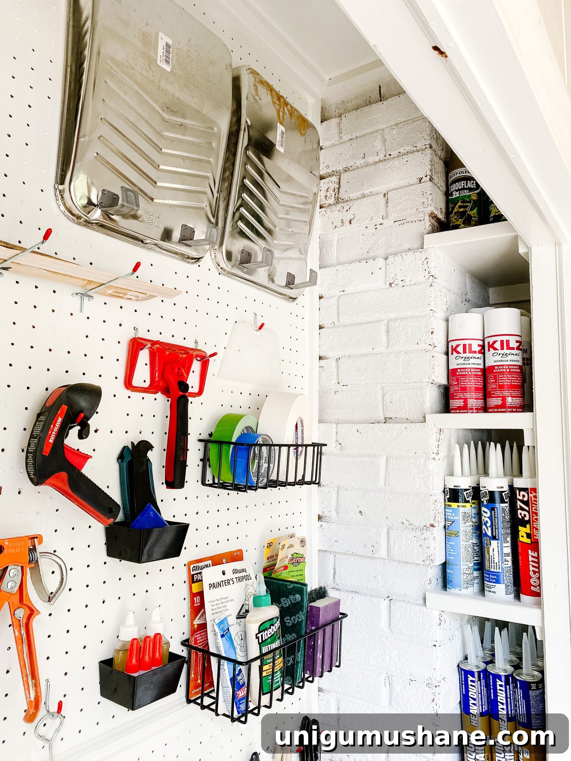 Smart Paint Closet Storage Ideas for Small Spaces 9 organizing spray paint storage with DIY shelves