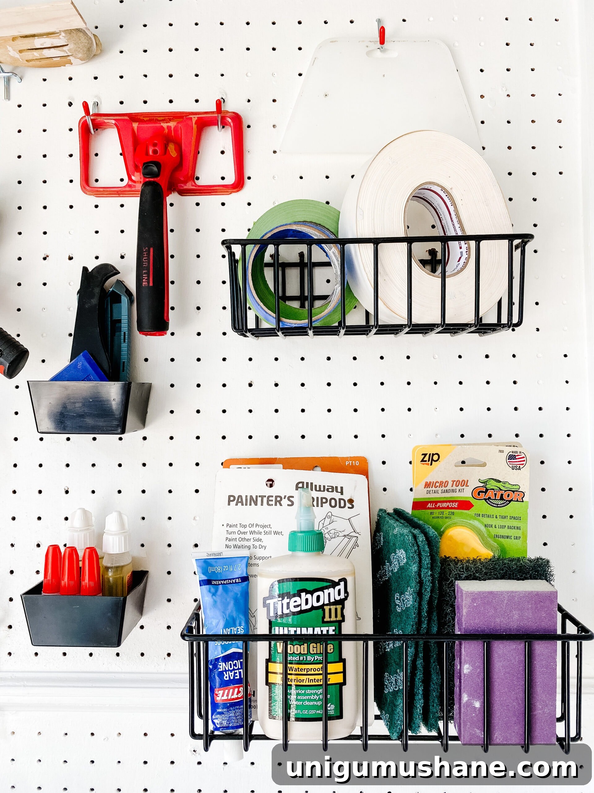 Smart Paint Closet Storage Ideas for Small Spaces 10 pegboard baskets for storing project supplies