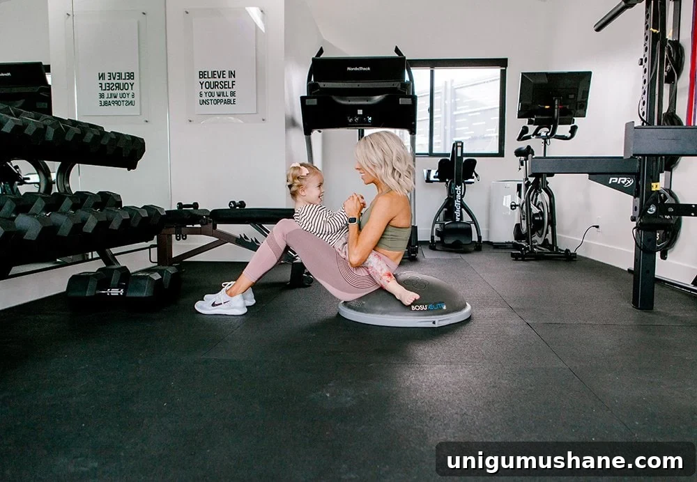 DIY Home Gym Ideas for Basements, Garages, and Sheds 15 home gym with padded floor and large mirror