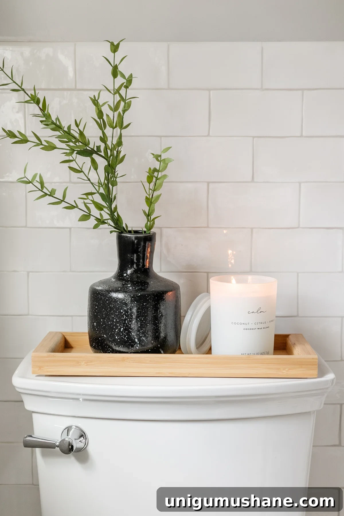 Black and White Bathroom Ideas: Small Swaps for a Classic Look 11 toilet tank decor
