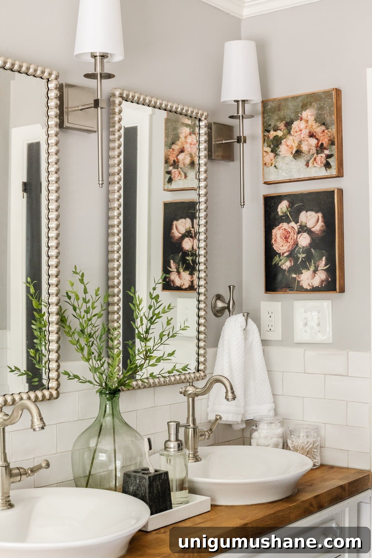 Upcycled Vintage Canvas Art from Old Farmhouse Signs 2 DIY canvas frame vintage art in a bathroom