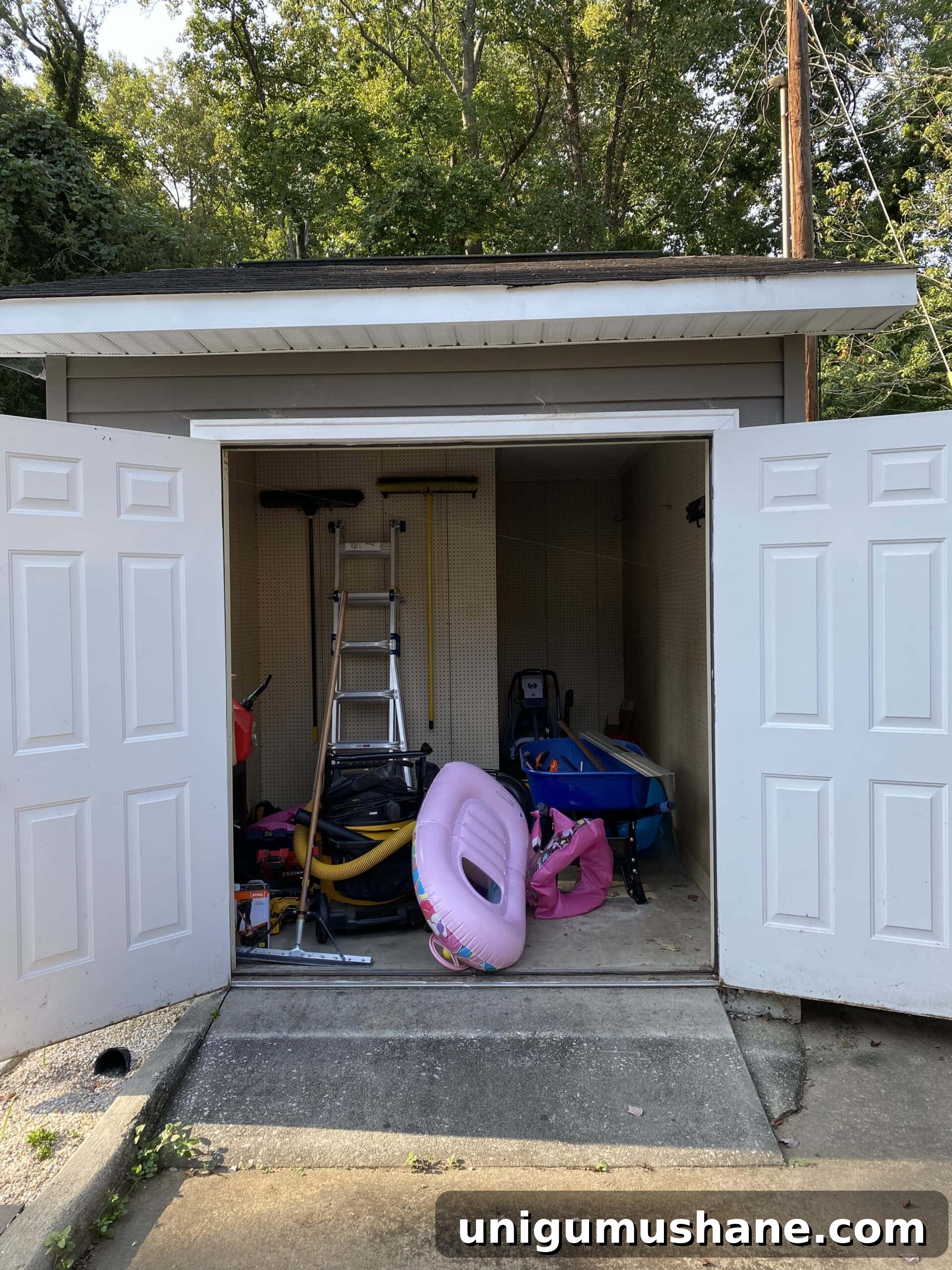 outdoor shed