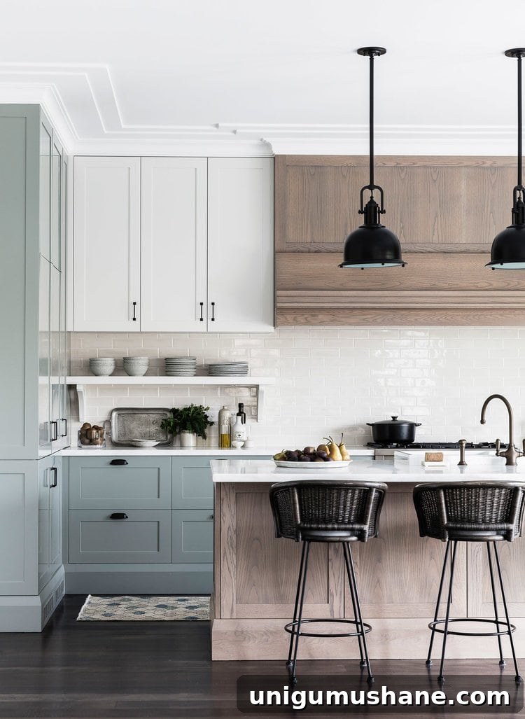 Benjamin Moore Water's Edge - blue grey paint good for kitchens and trim