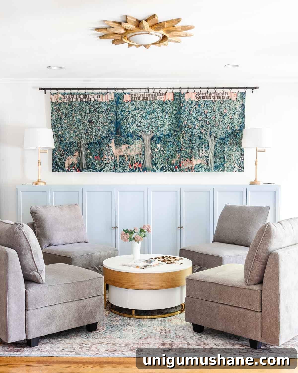 20 Machine Washable Rugs for Every Room 8 trying on washable rugs in a playroom makeover