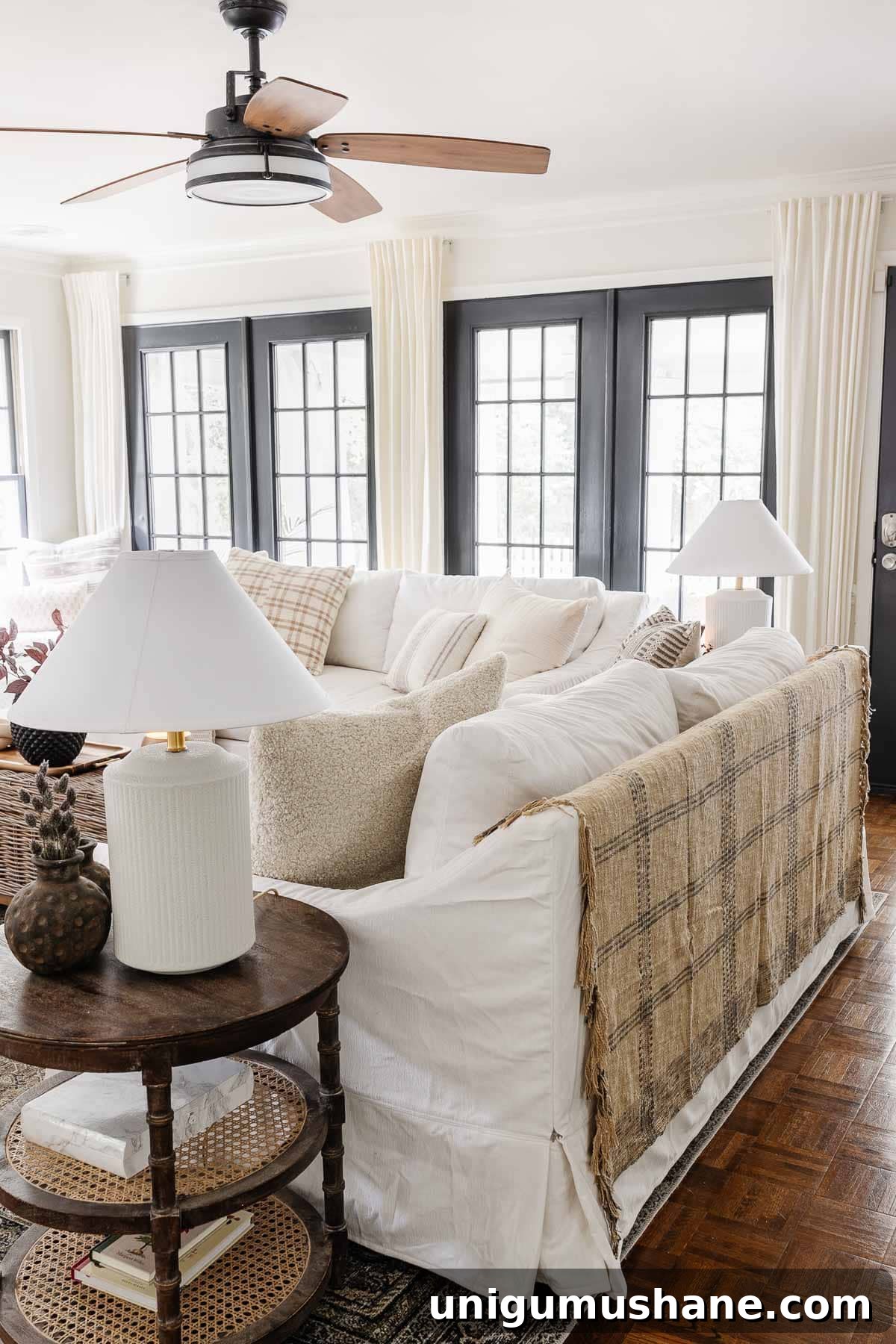 Pottery Barn Sofas Reviewed: Key Facts Before You Buy 11 blanket on back of couch
