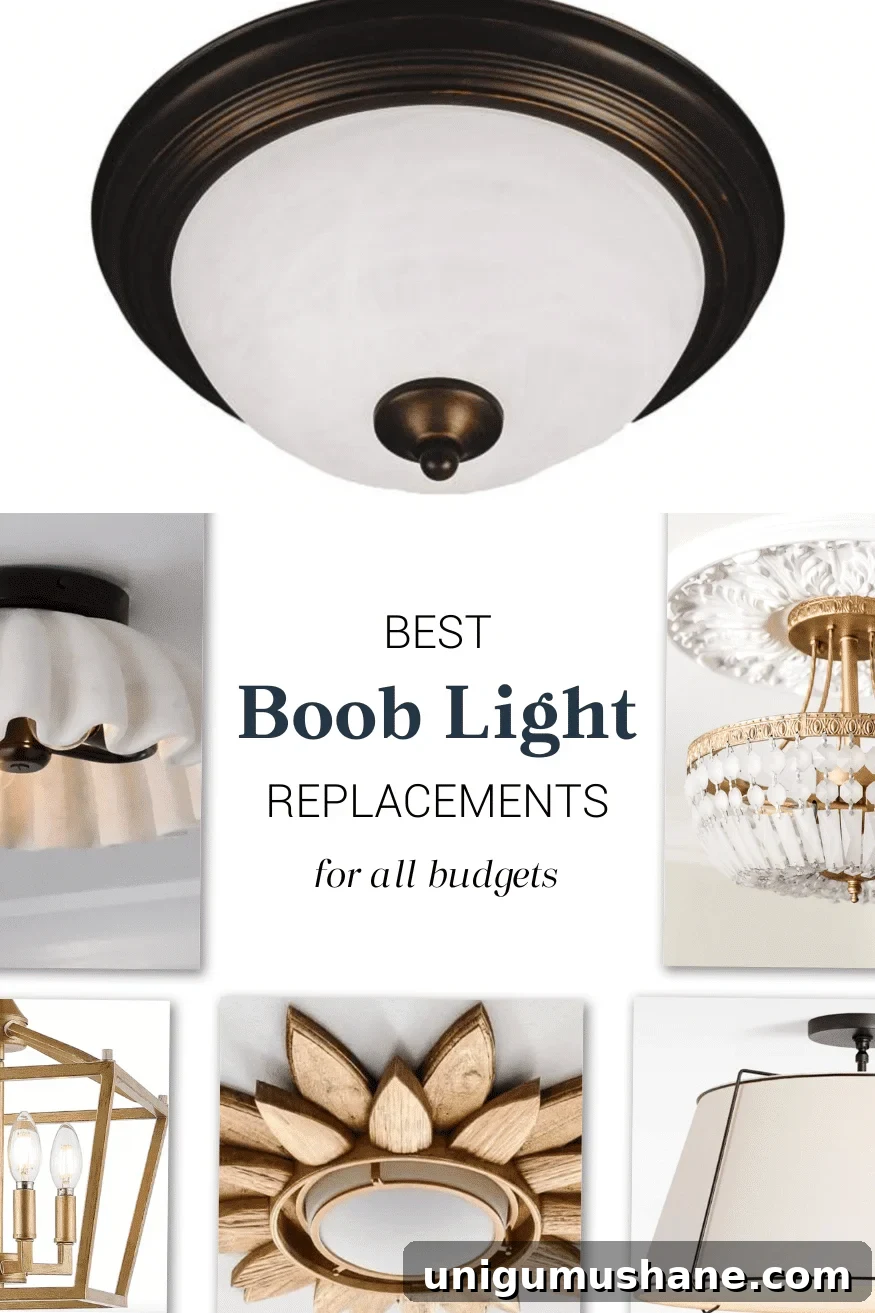 Flush Mount Ceiling Light Replacement Guide for Any Budget 2 boob light replacement light fixtures