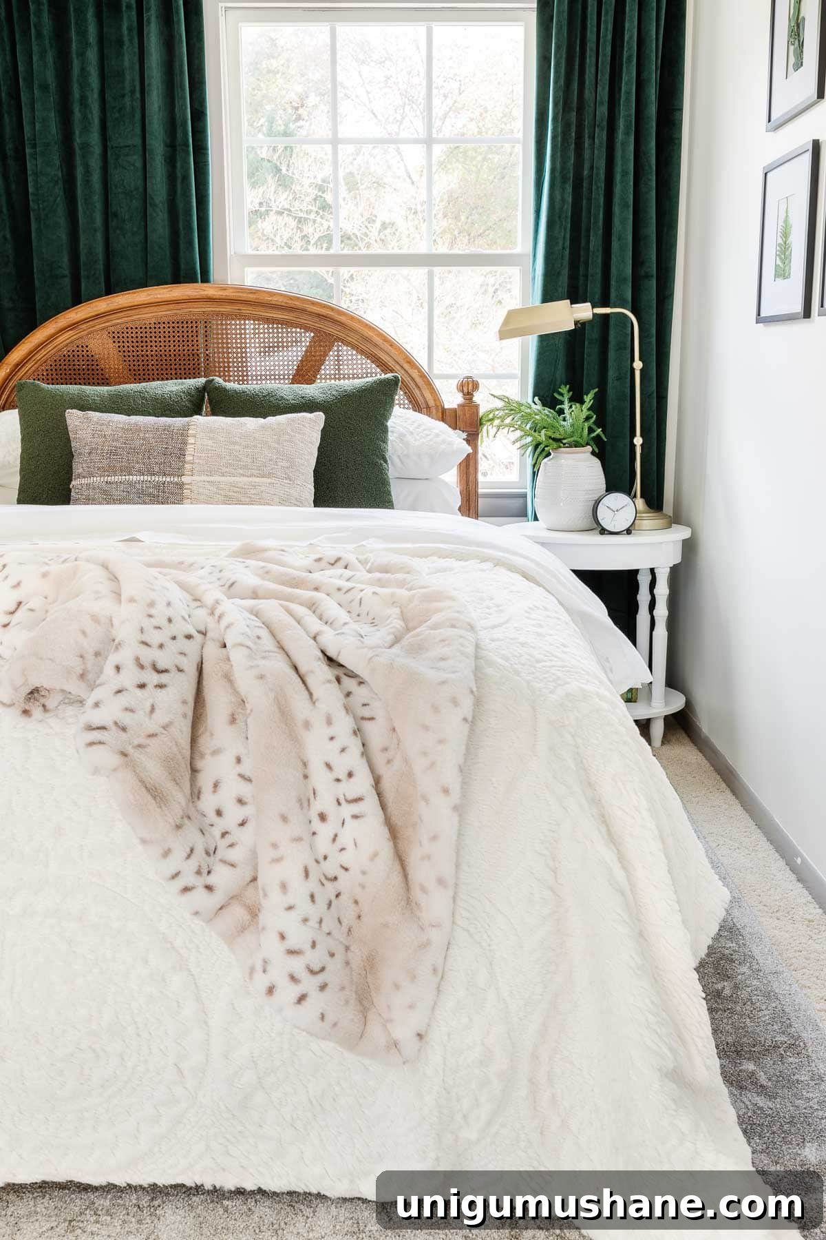 Affordable Christmas Bedding Ideas for a Silent Night 4 green and white Christmas bedding