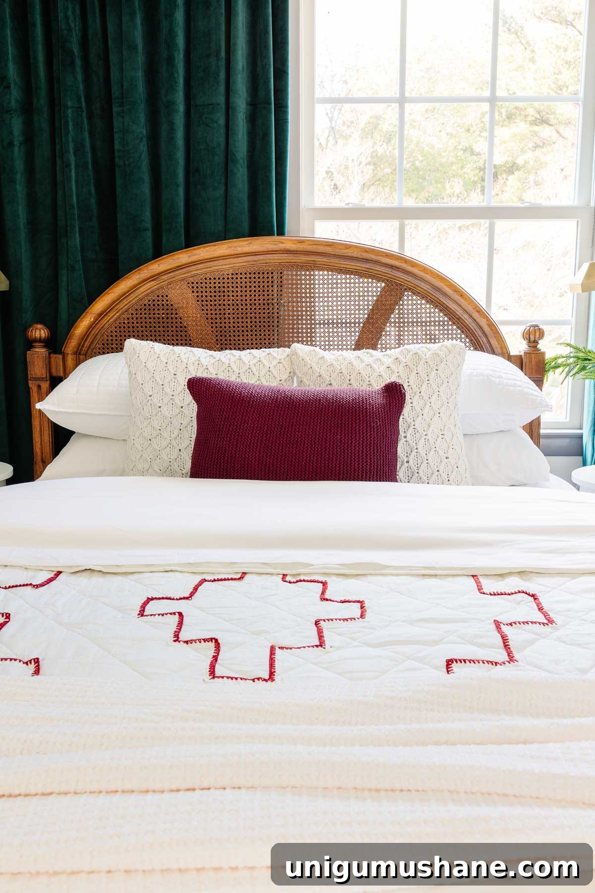 Affordable Christmas Bedding Ideas for a Silent Night 8 red and white Christmas bedding
