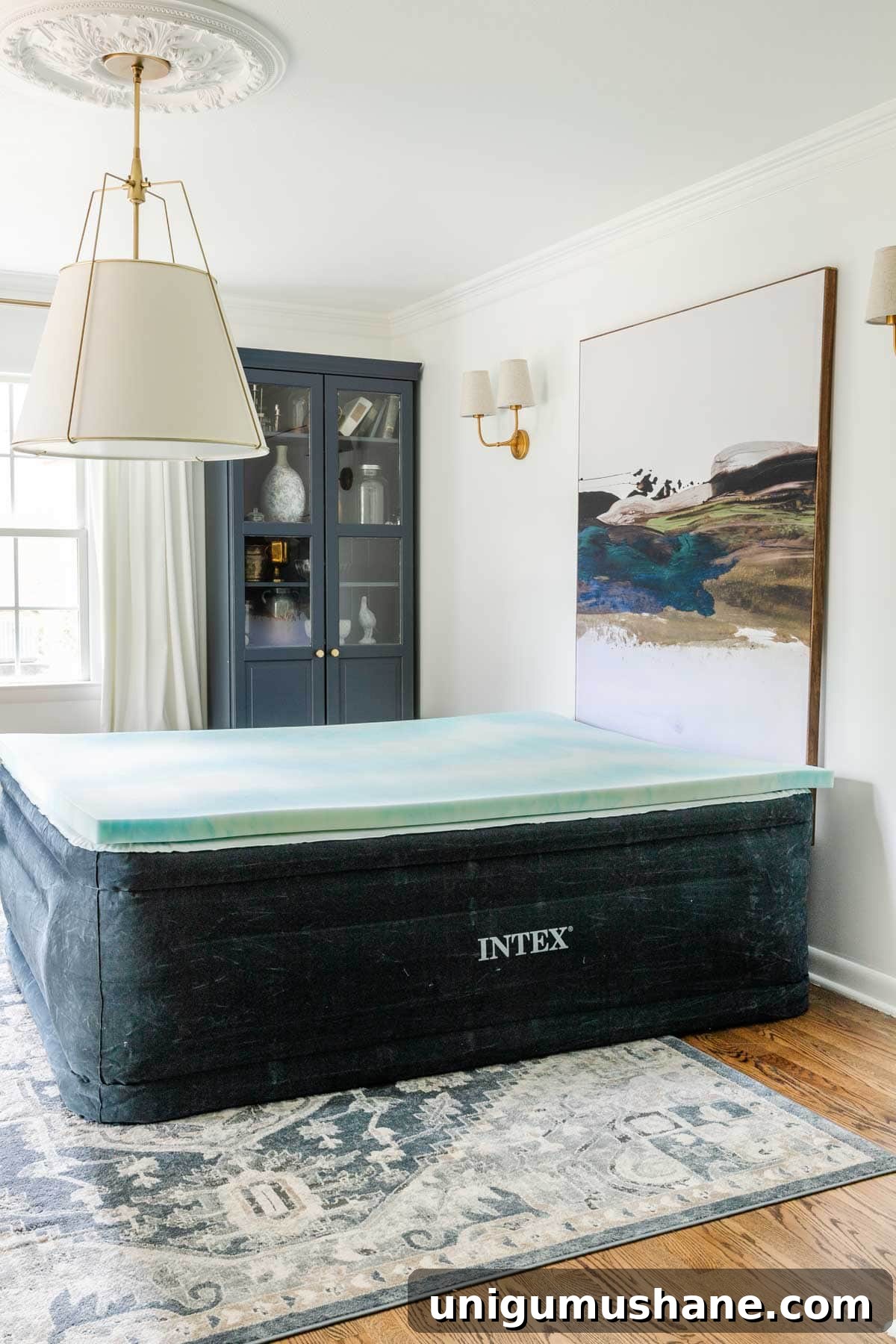 how to make an air mattress comfortable using a memory foam topper 